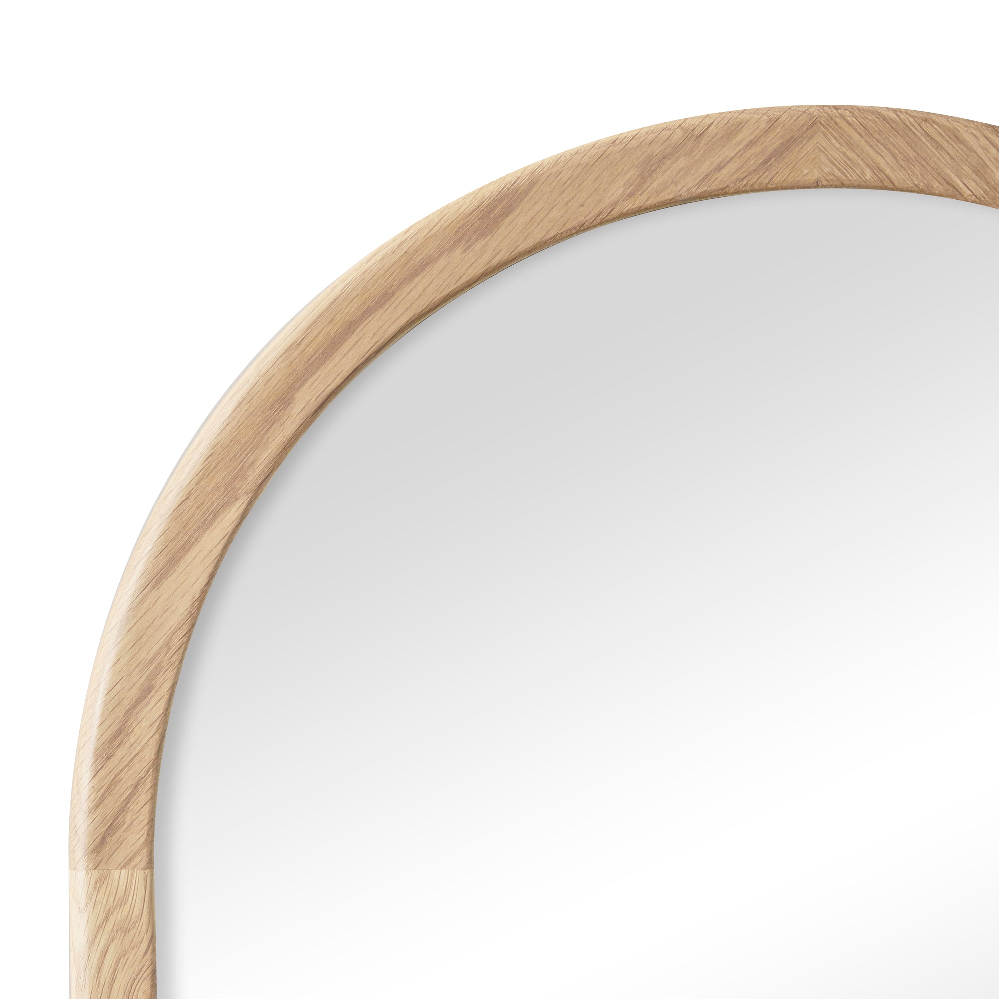 Oakleigh 80cm Solid Oak Arch Mirror Natural