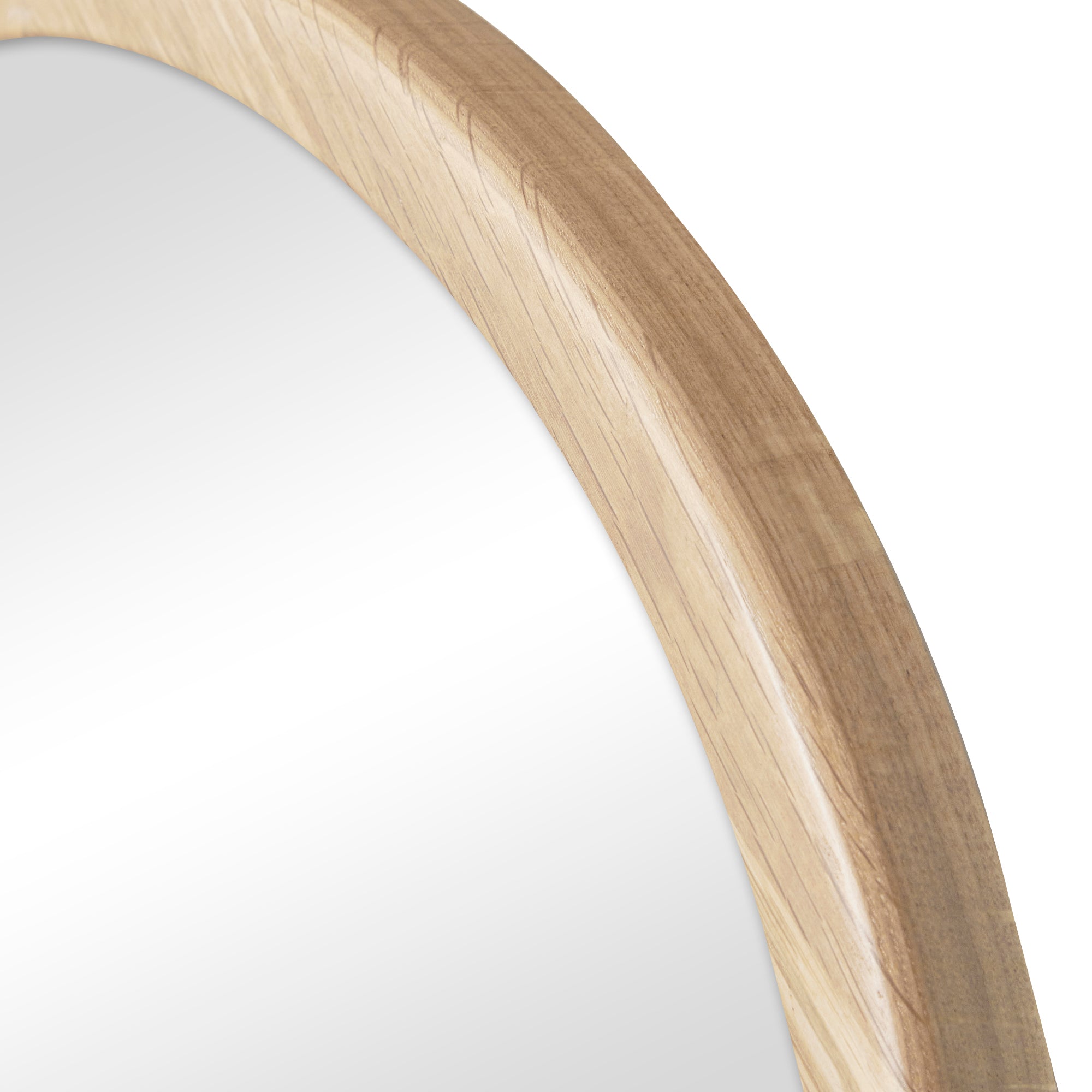 Oakleigh 80cm Solid Oak Arch Mirror Natural