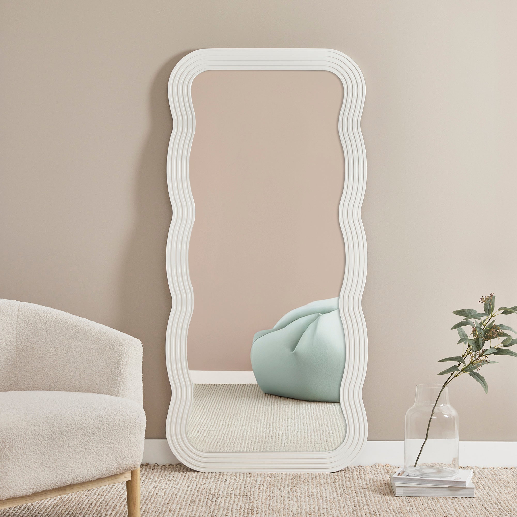 Jesse 170cm Squiggle Mirror White