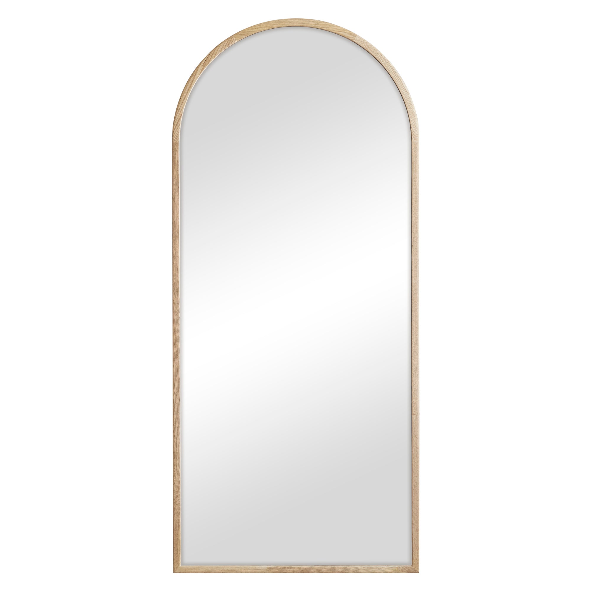 Oakleigh 180cm Arch Solid Oak Mirror Natural