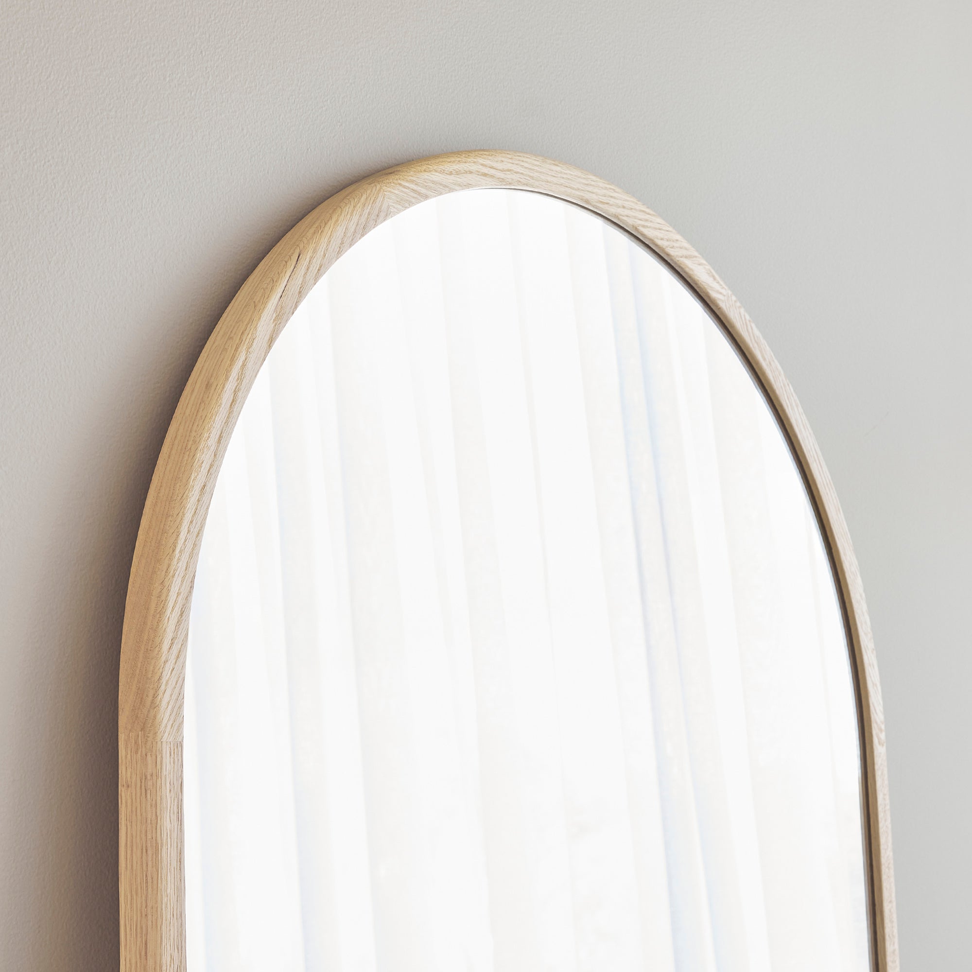 Oakleigh 180cm Arch Solid Oak Mirror Natural