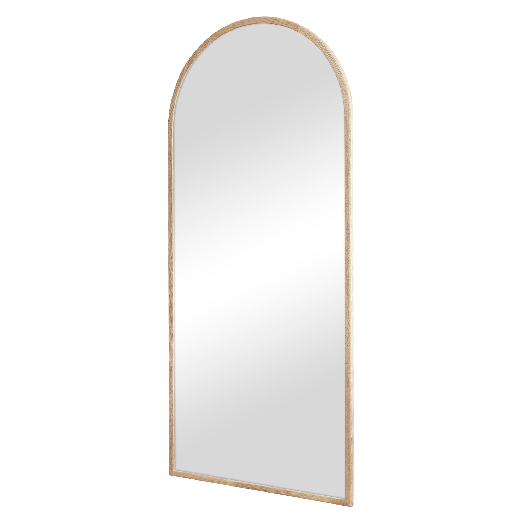 Oakleigh 180cm Arch Solid Oak Mirror Natural