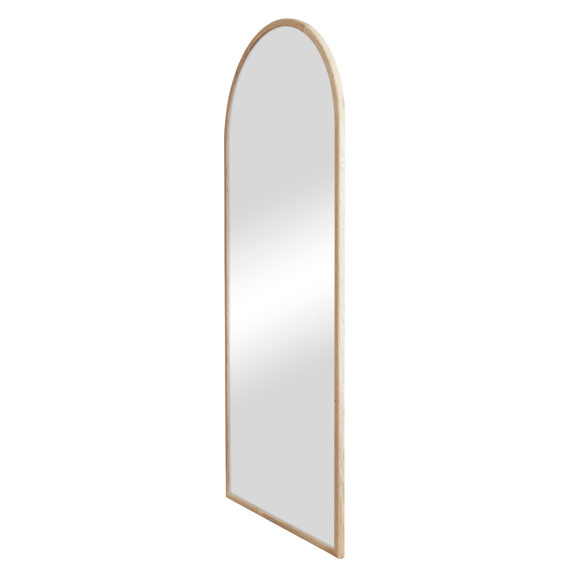 Oakleigh 180cm Arch Solid Oak Mirror Natural