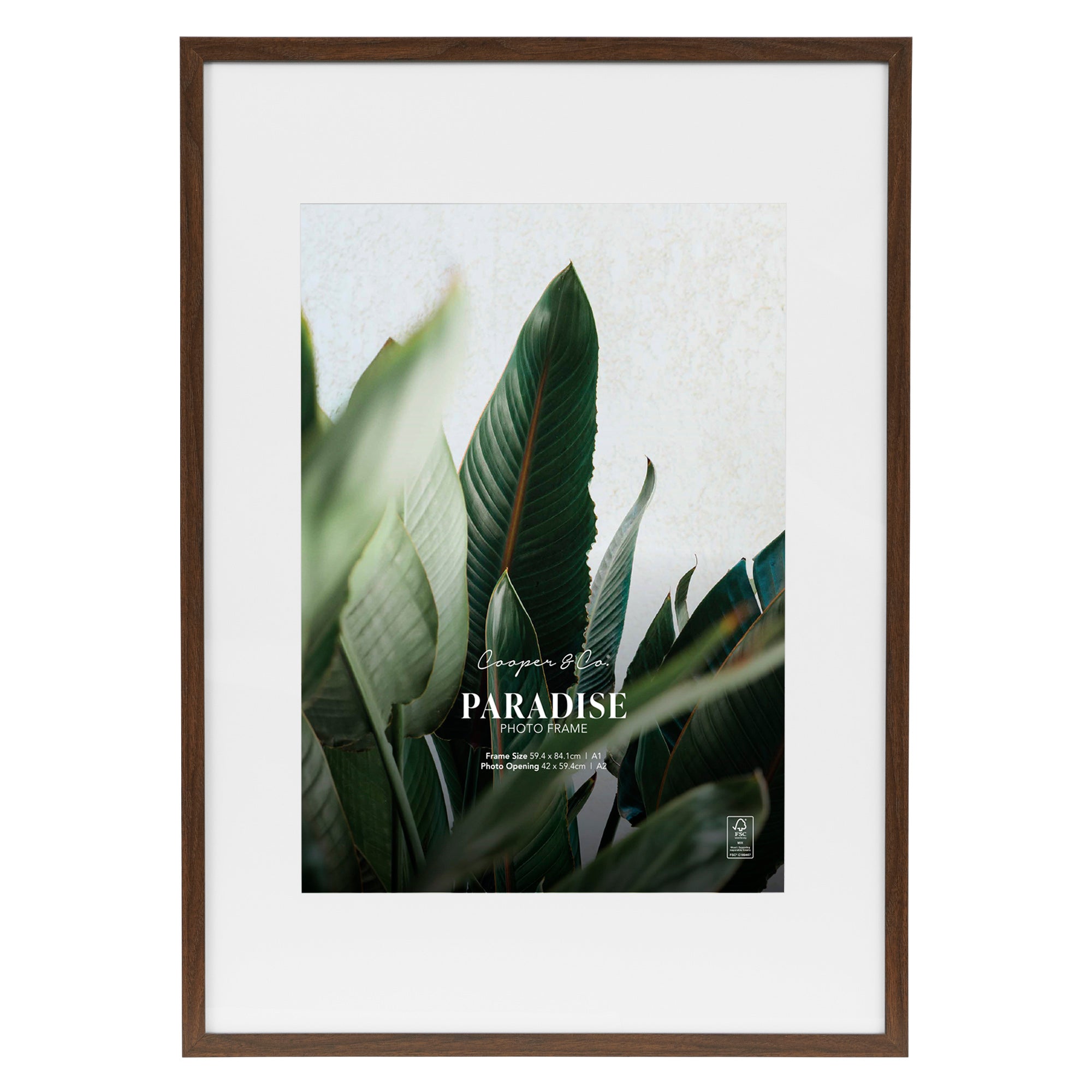 A1 Mat to A2 Premium Paradise Wooden Photo Frame