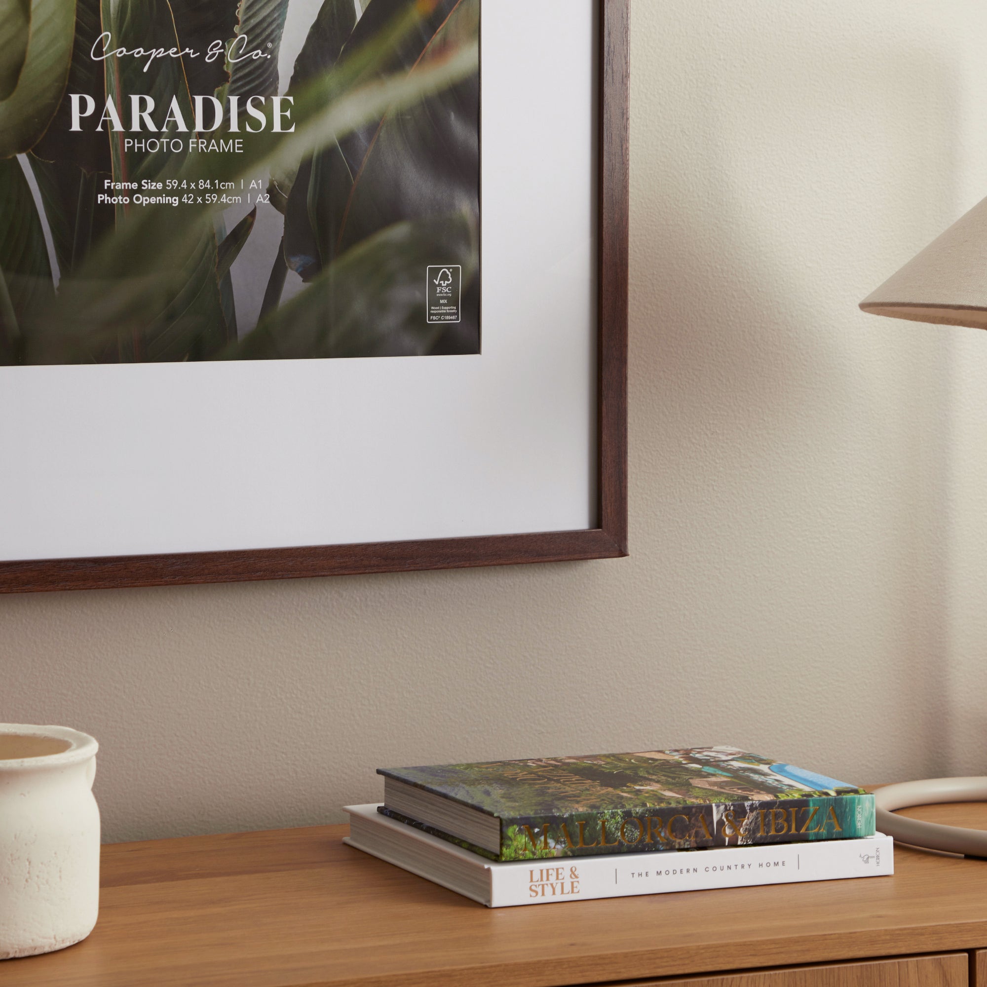 A1 Mat to A2 Premium Paradise Wooden Photo Frame