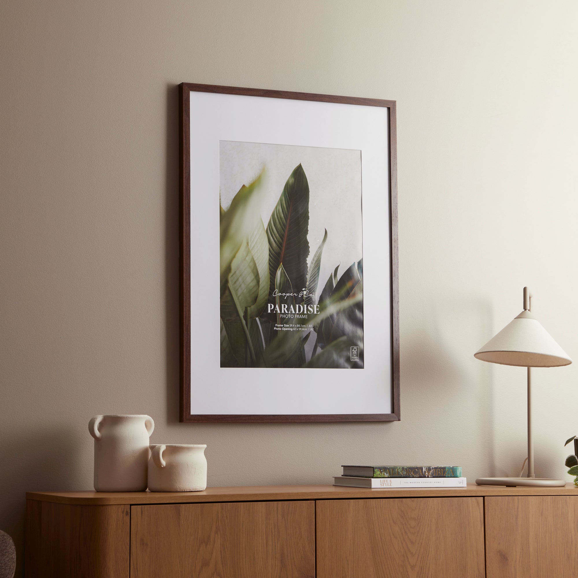 A1 Mat to A2 Premium Paradise Wooden Photo Frame