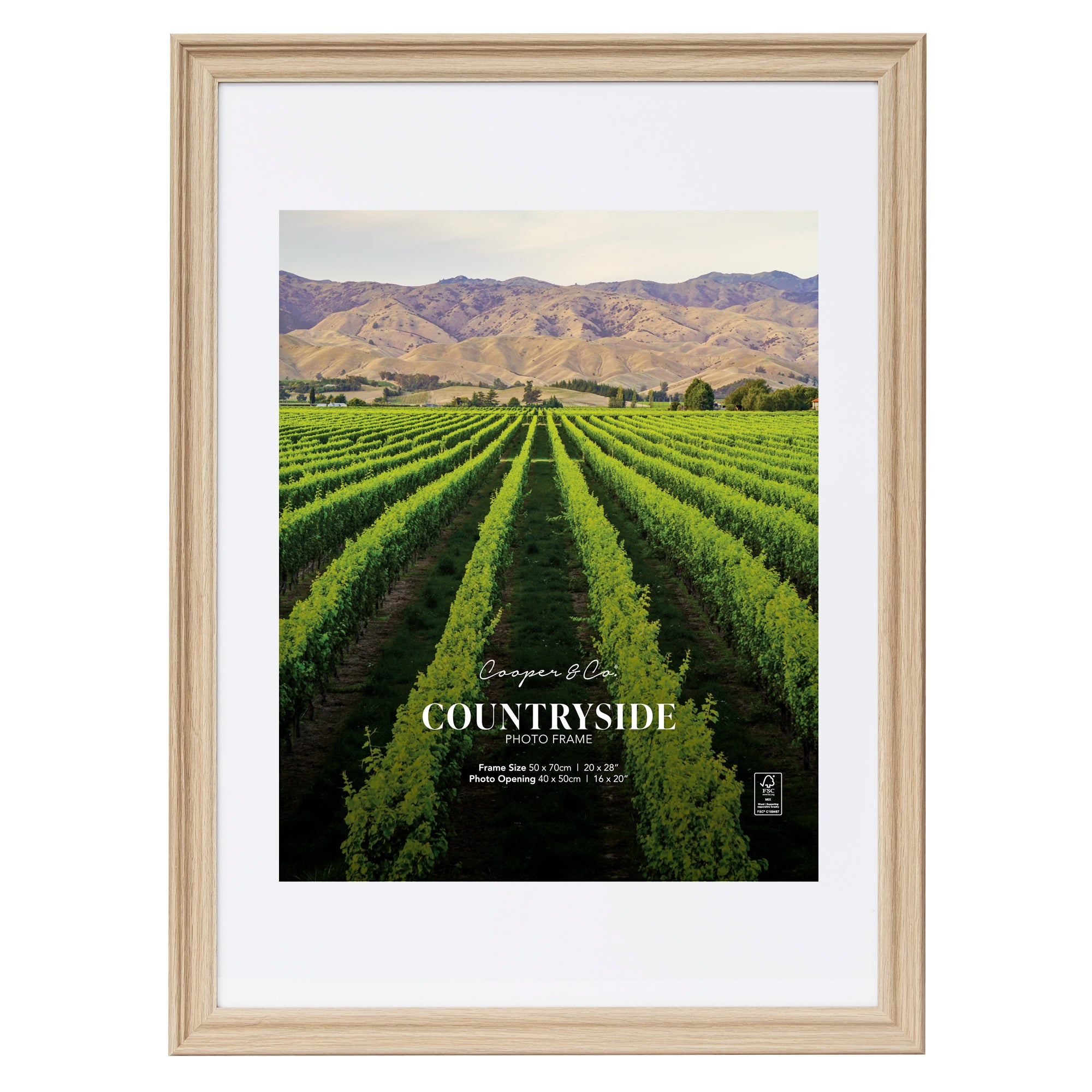 50x70cm Mat to 40x50cm Countryside Photo Frame