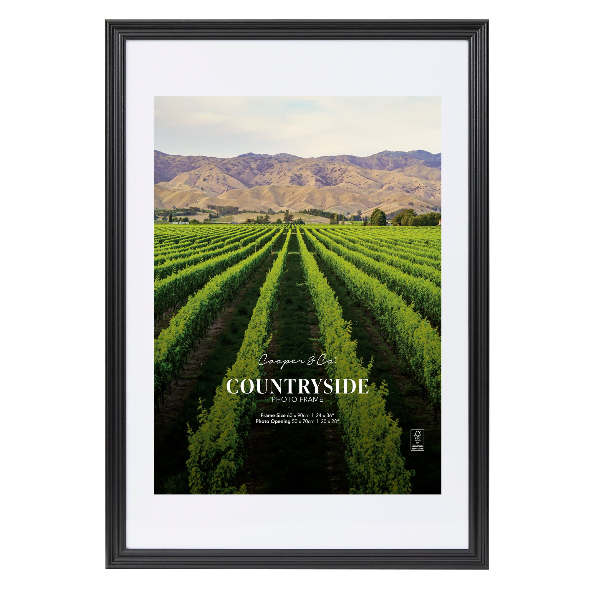 60x90 Mat to 50x70 Countryside Photo Frame