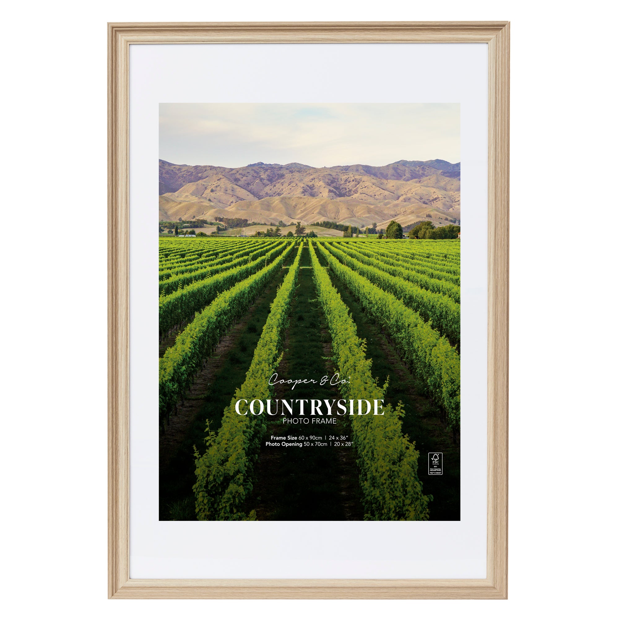 60x90 Mat to 50x70 Countryside Photo Frame