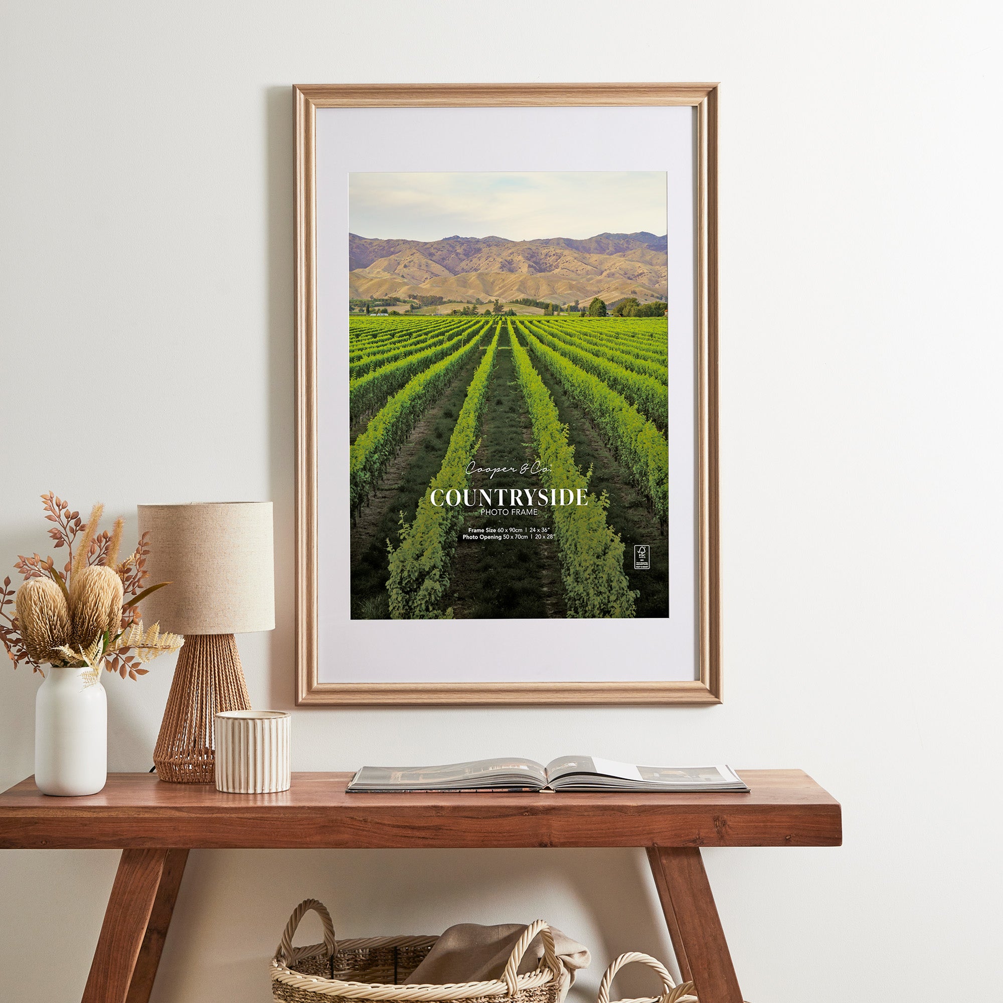 60x90 Mat to 50x70 Countryside Photo Frame