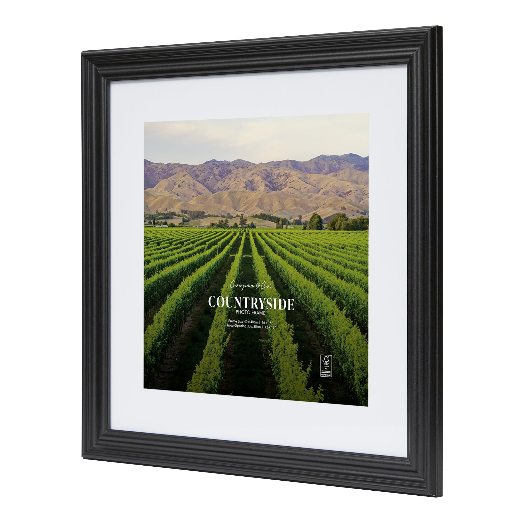 Set of 2 40x40cm Mat to 30x30cm Countryside Photo Frame