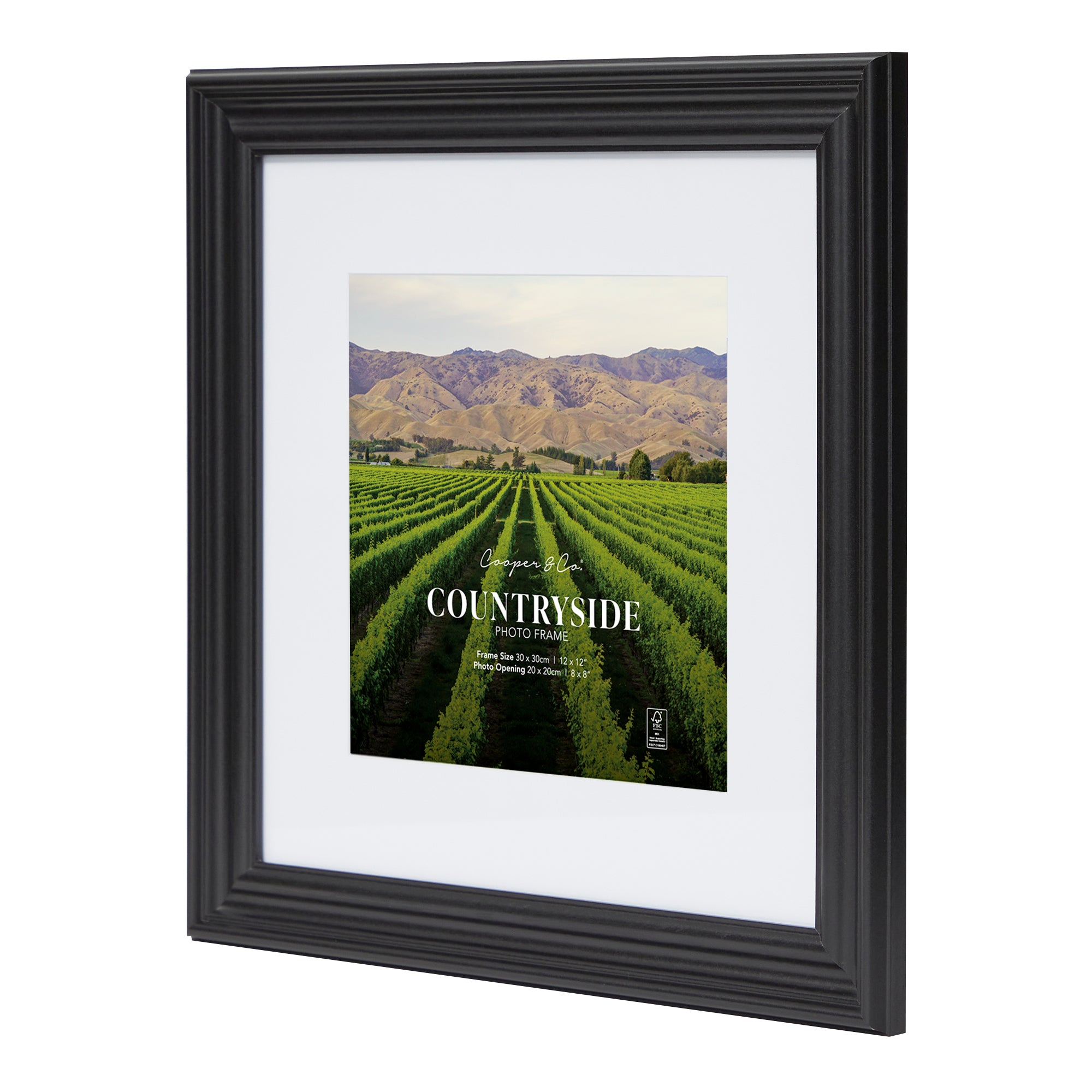 Set of 2 30x30cm Mat to 20x20cm Countryside Photo Frame