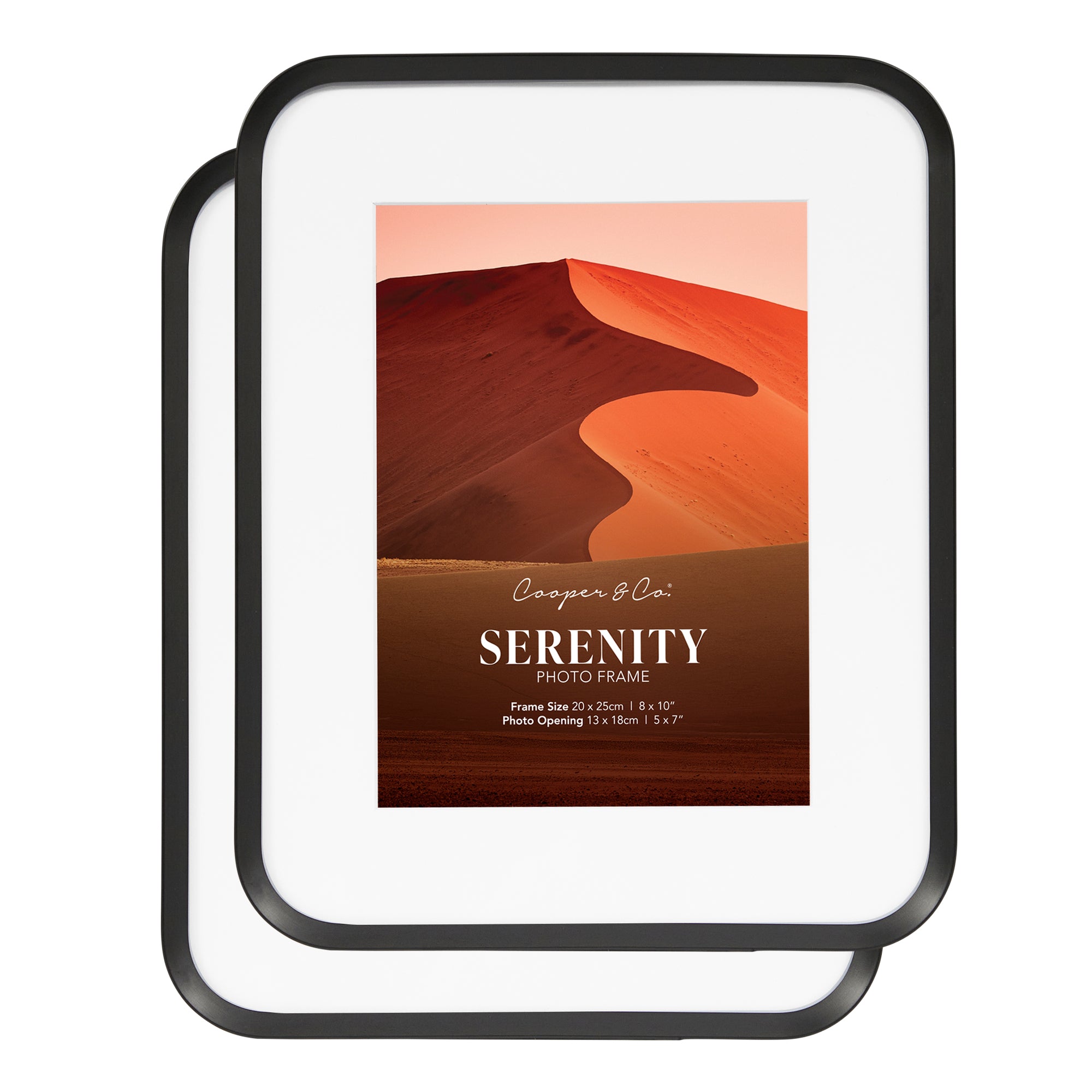 Serenity Set of 2 20x25cm Mat to 13x18cm Photo Frame