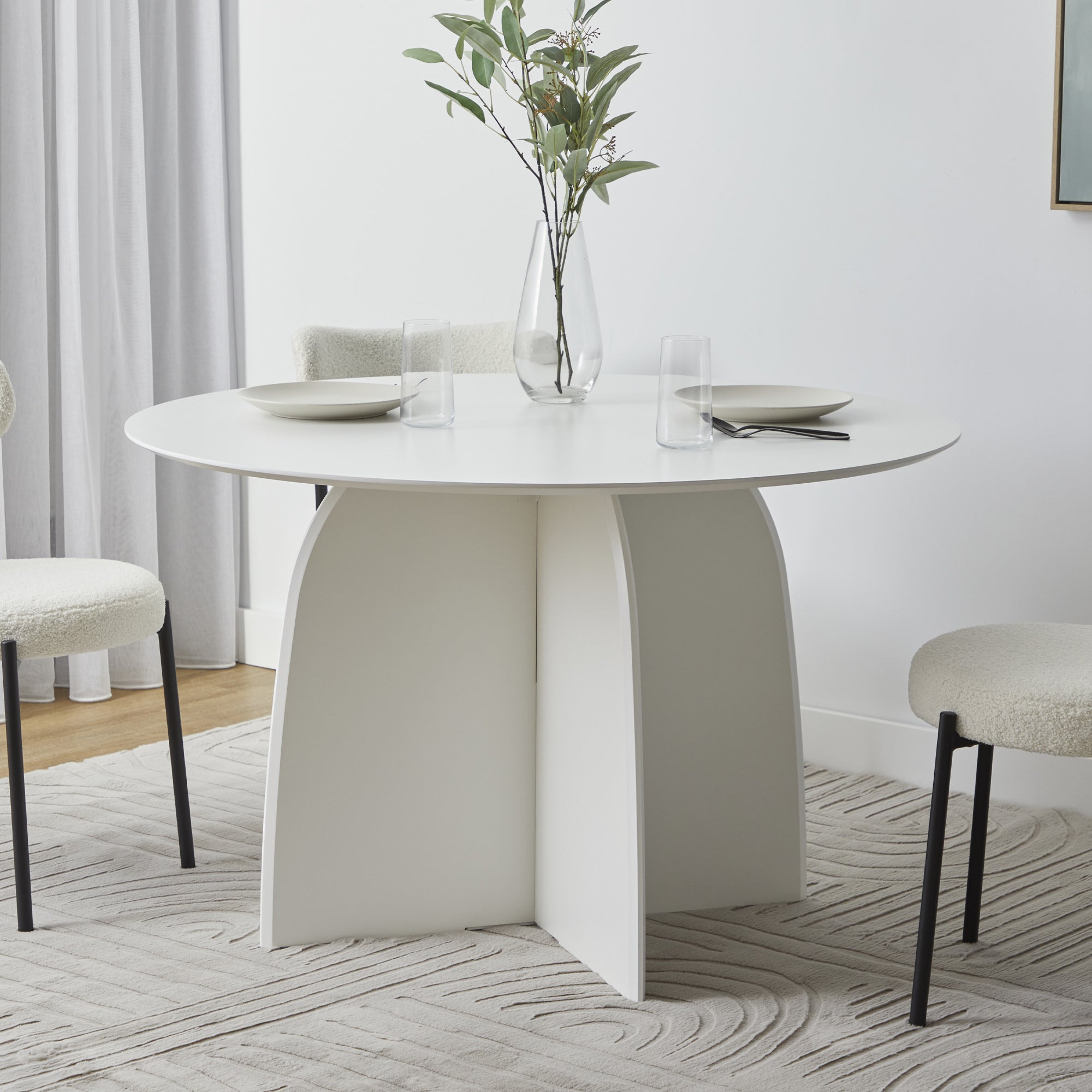 Cami 120cm Dining Table White