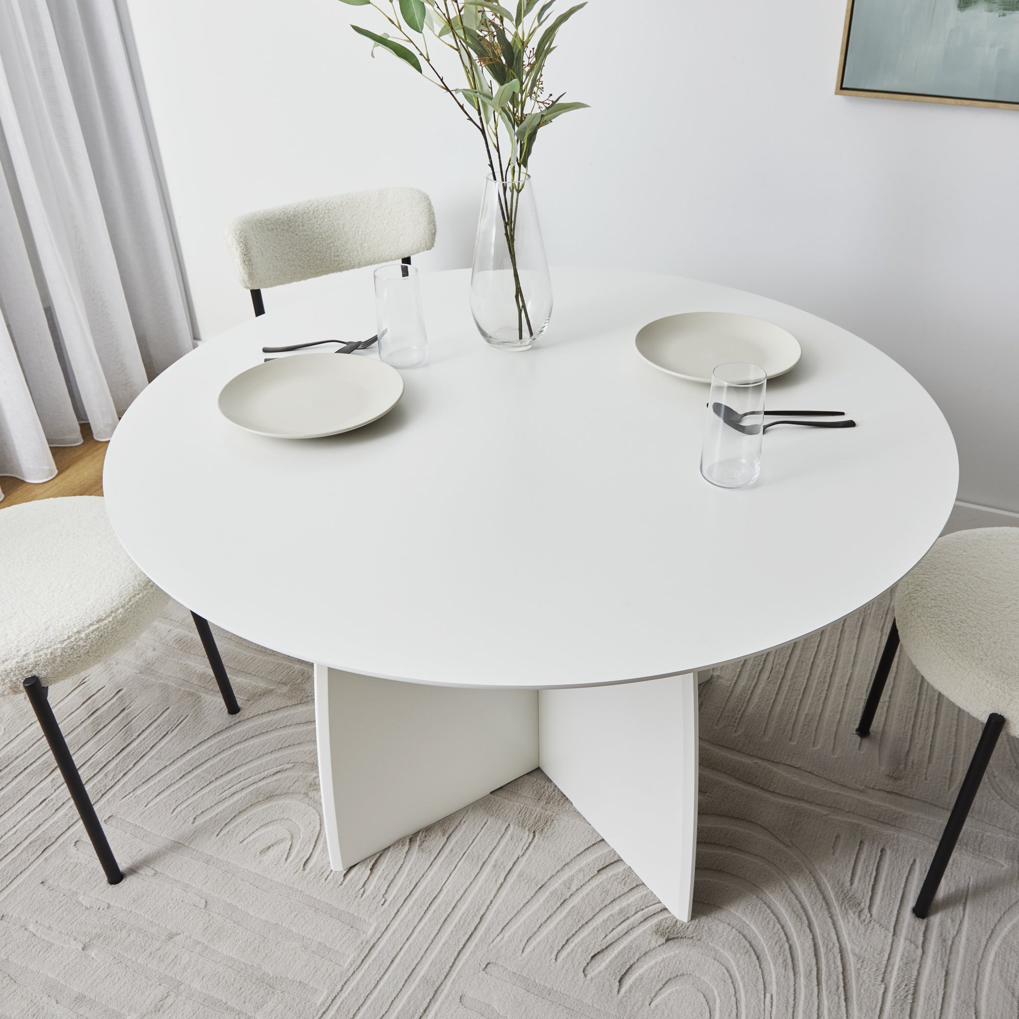 Cami 120cm Dining Table White