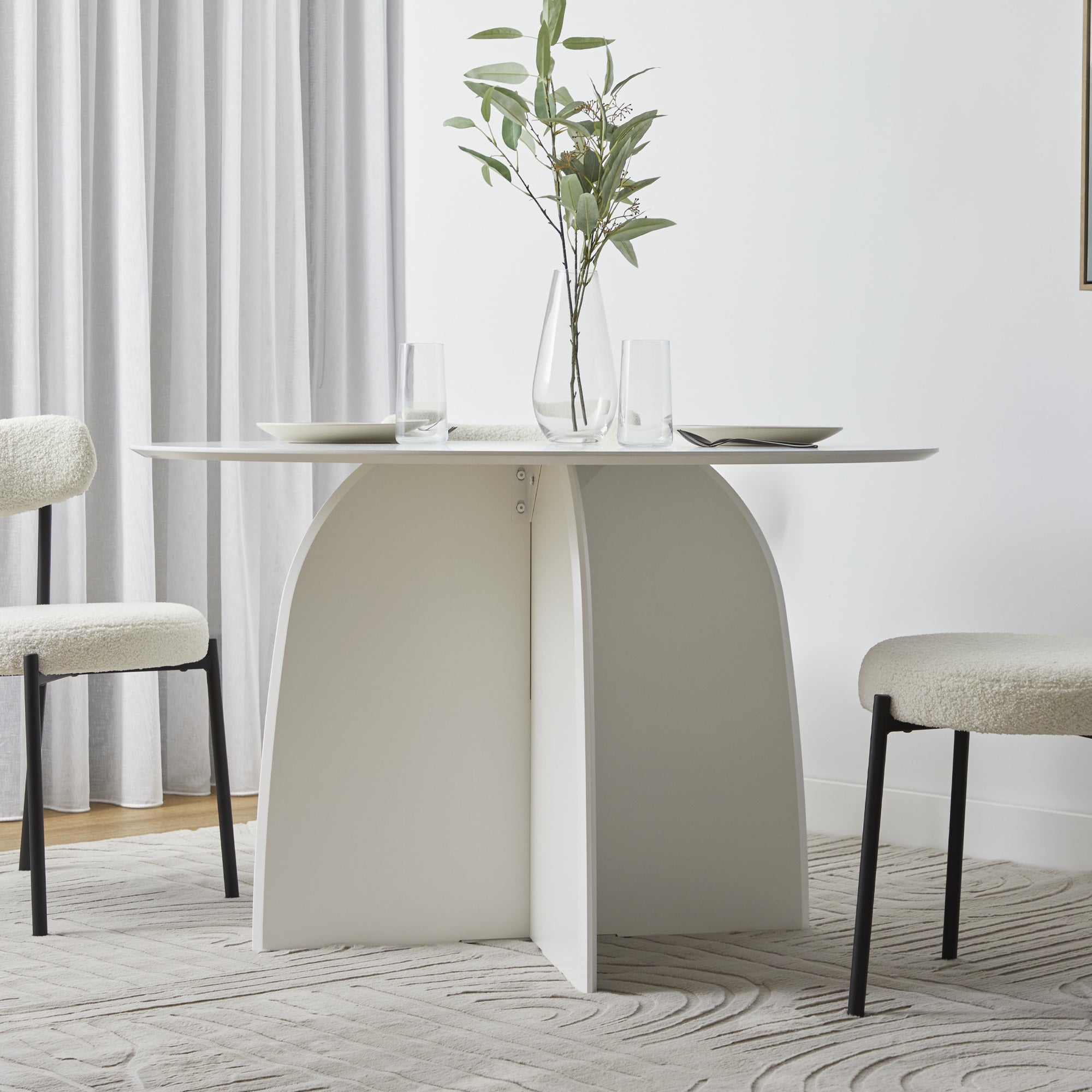 Cami 120cm Dining Table White