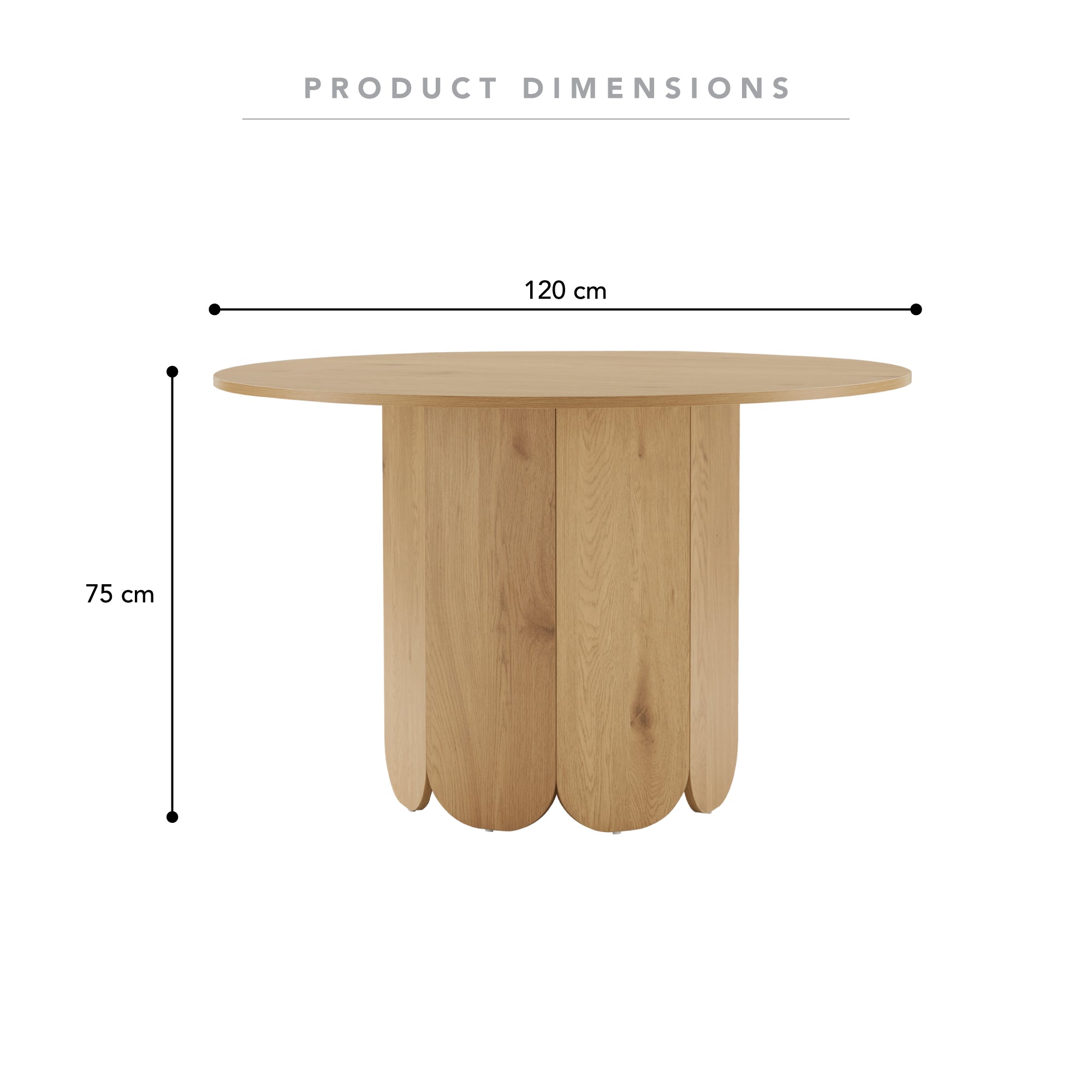 Sadie 120cm Dining Table