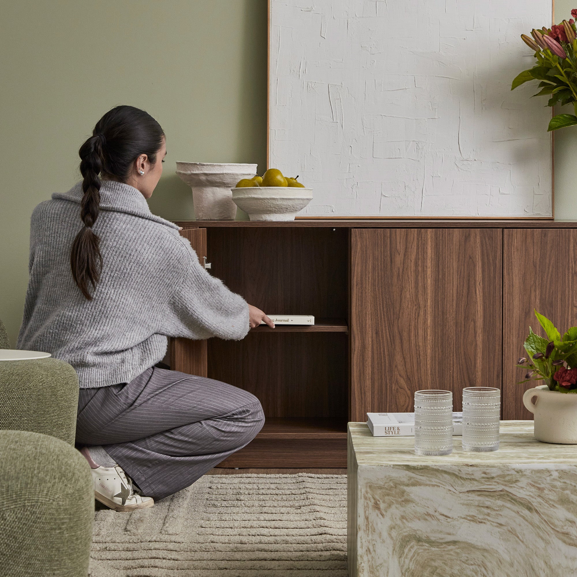 furniture, mirror, and home decor