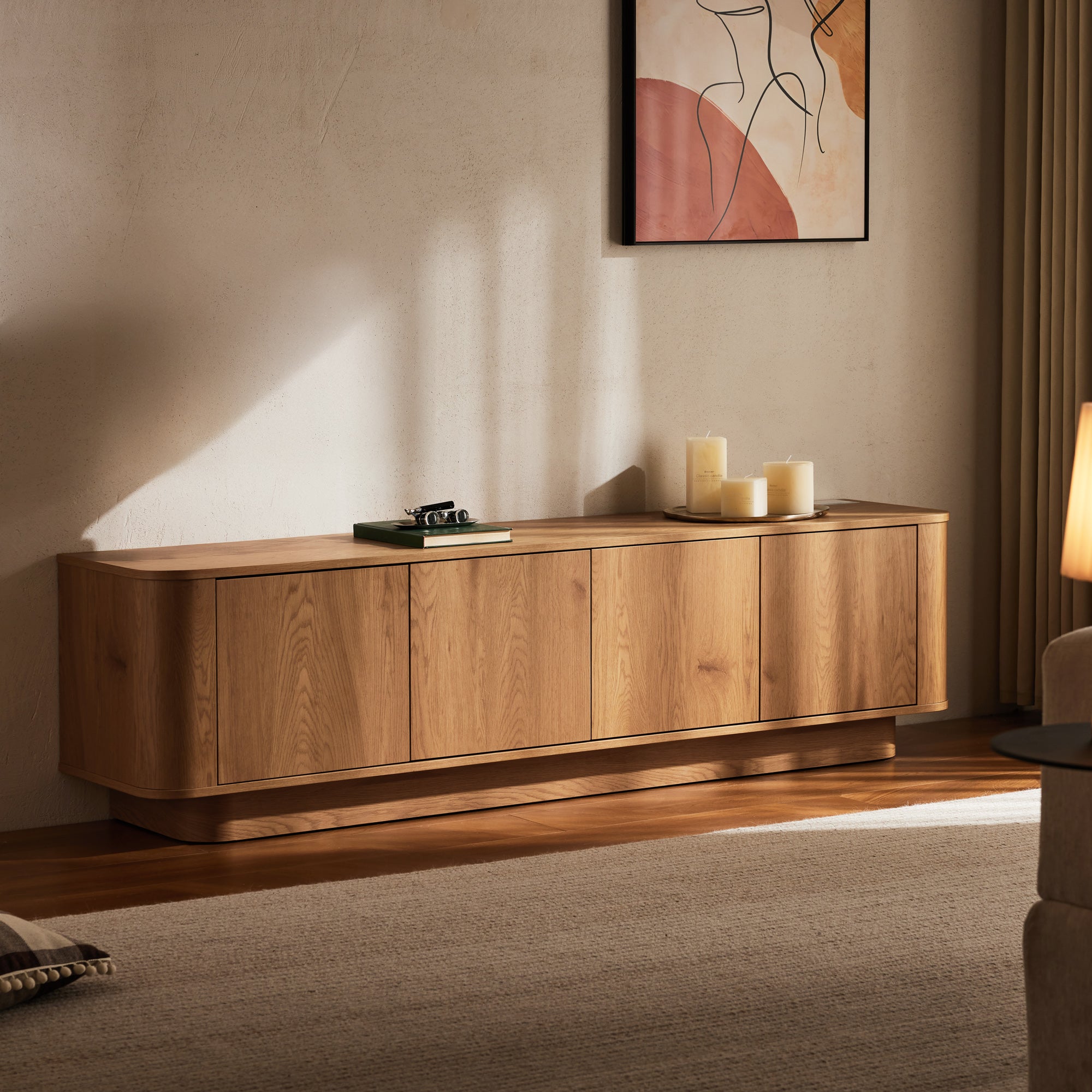 Nina 180cm Entertainment Unit Oak