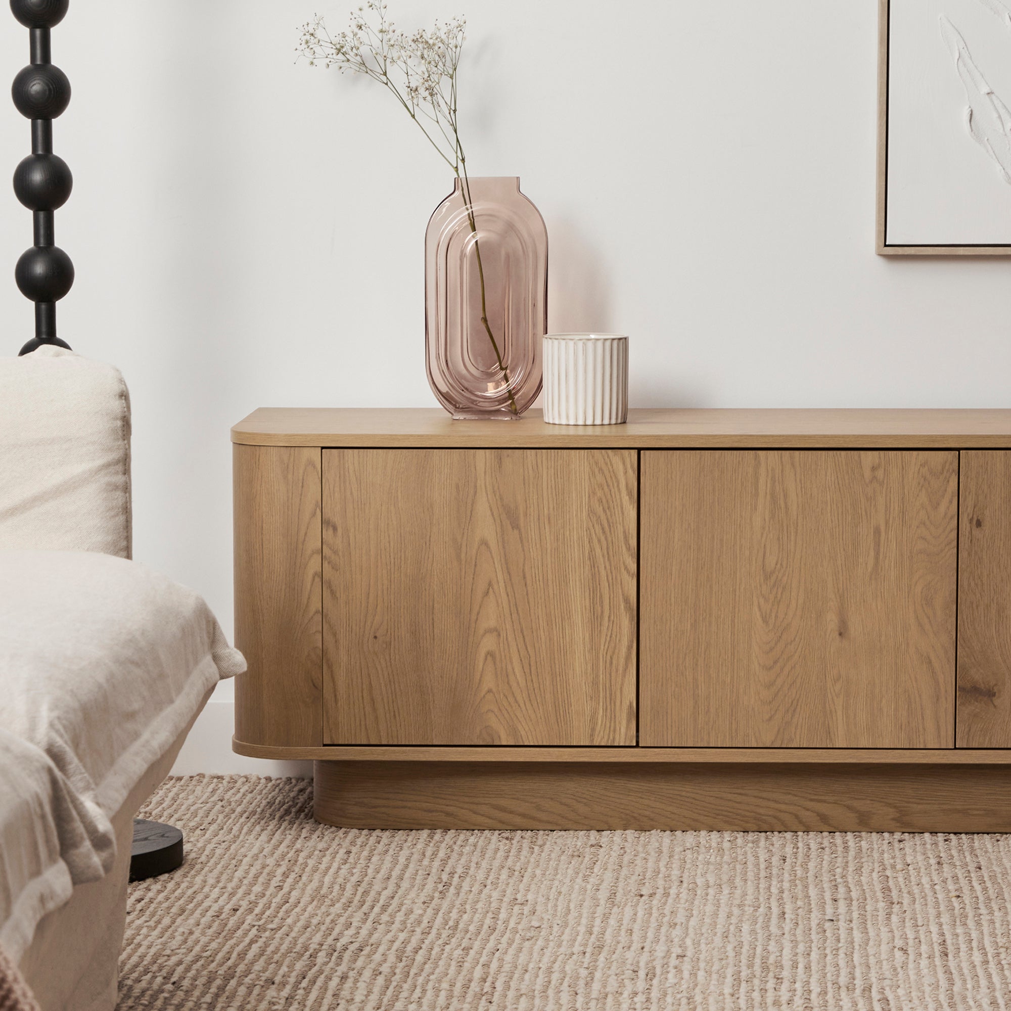 Nina Entertainment Unit Oak (180cm)