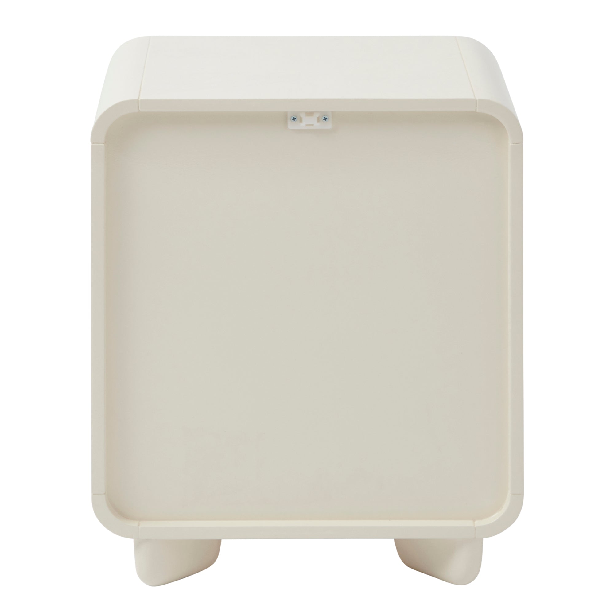Charlie 45cm Gloss Bedside Table Cream