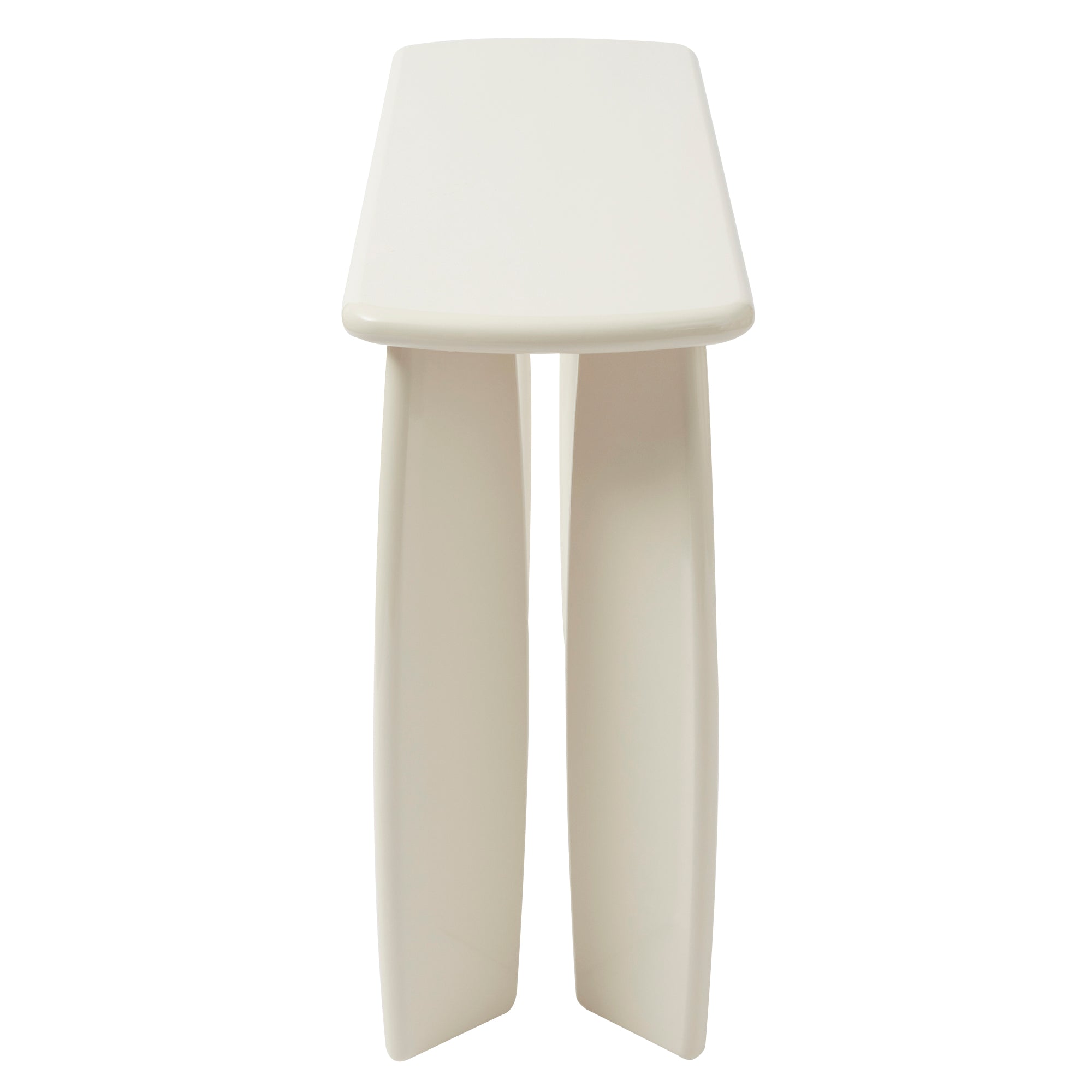 Charlie 110cm Gloss Console Table Cream