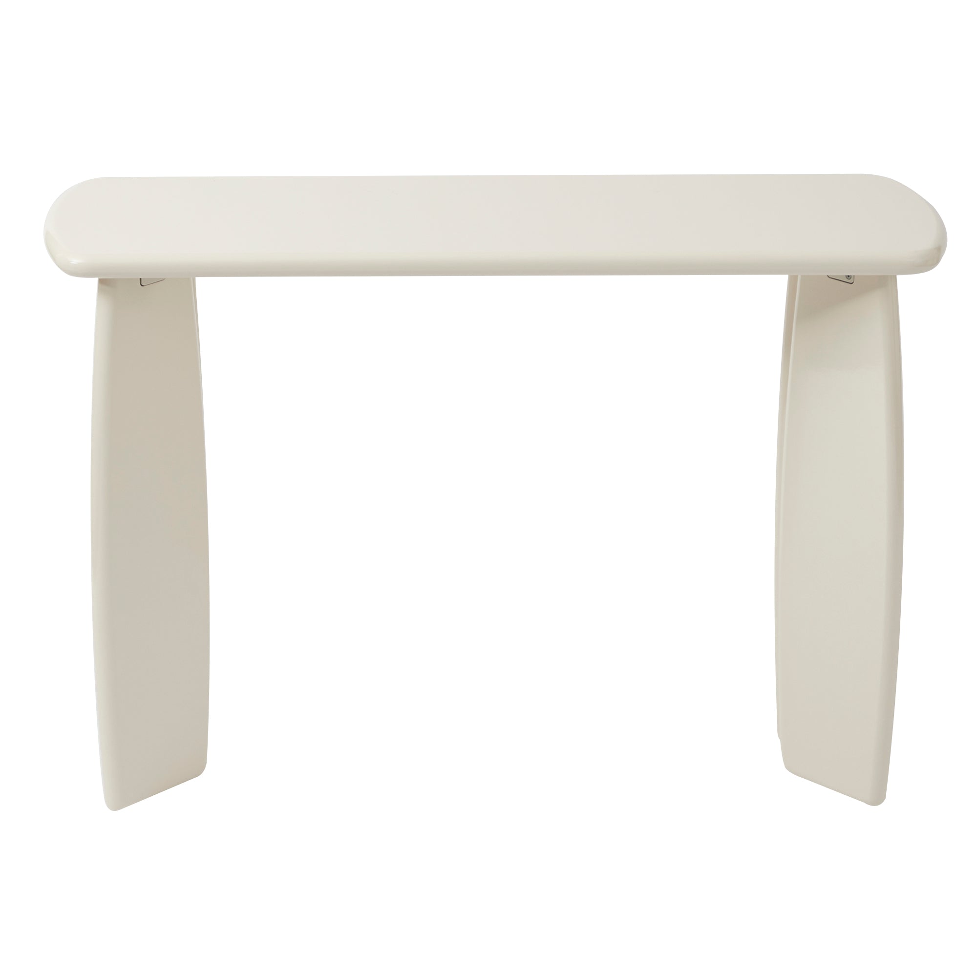 Charlie 110cm Gloss Console Table Cream