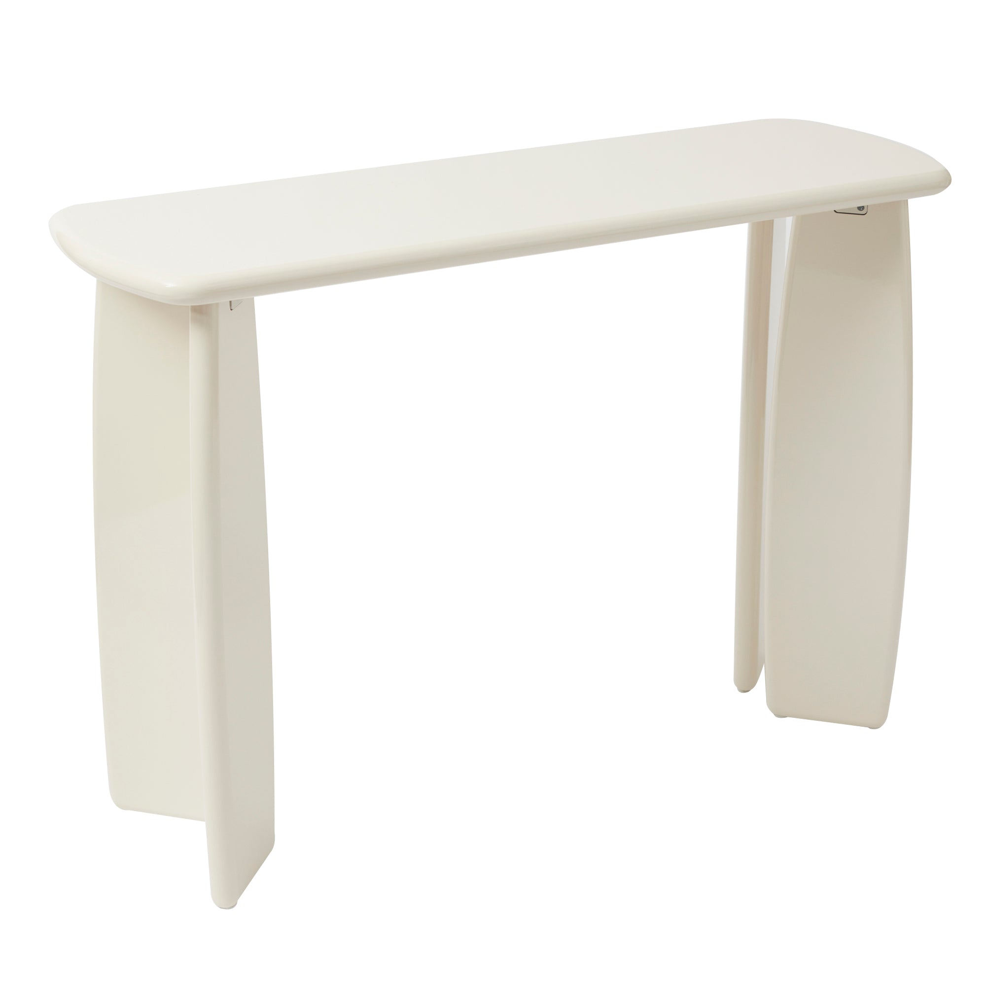 Charlie 110cm Gloss Console Table Cream