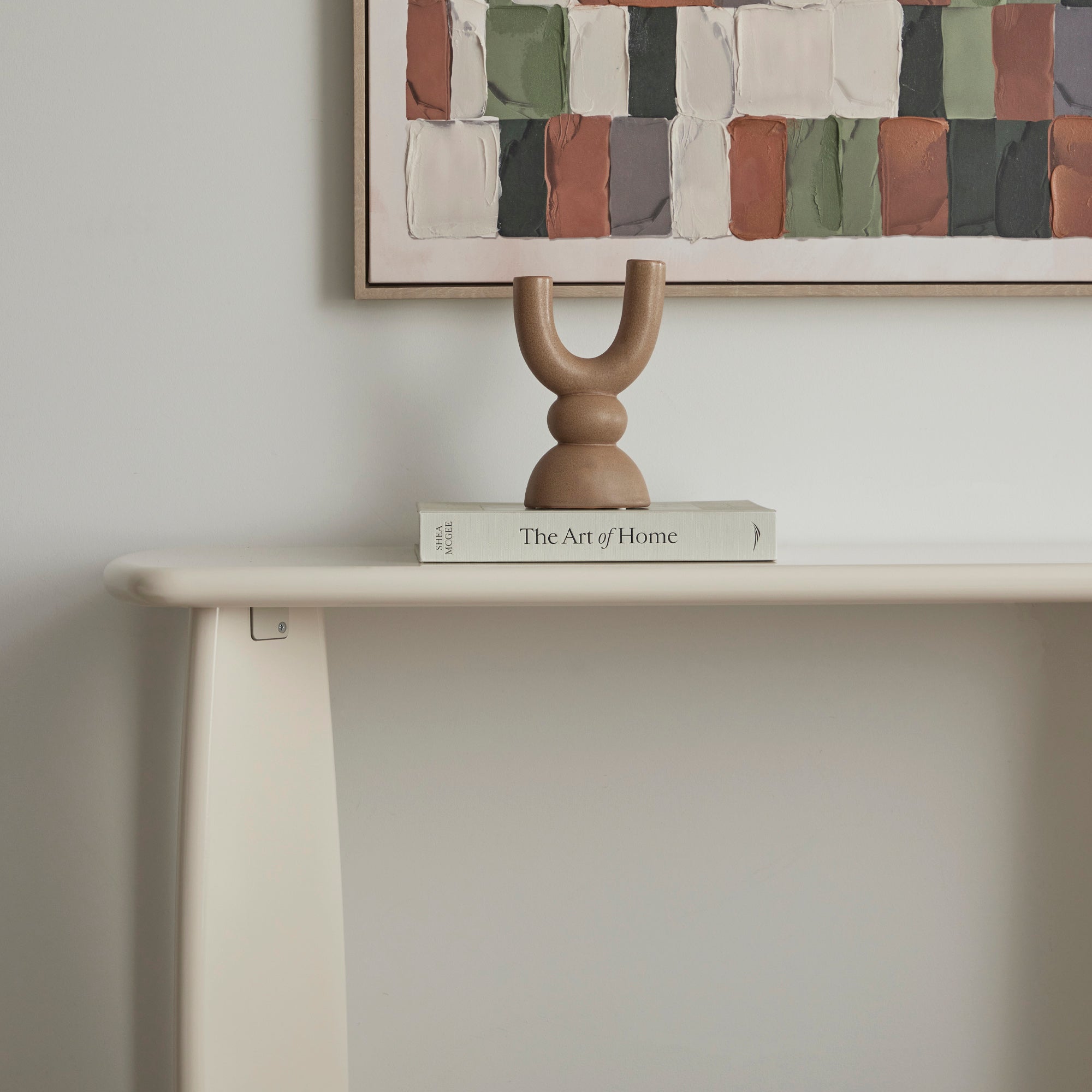 Charlie 110cm Gloss Console Table Cream