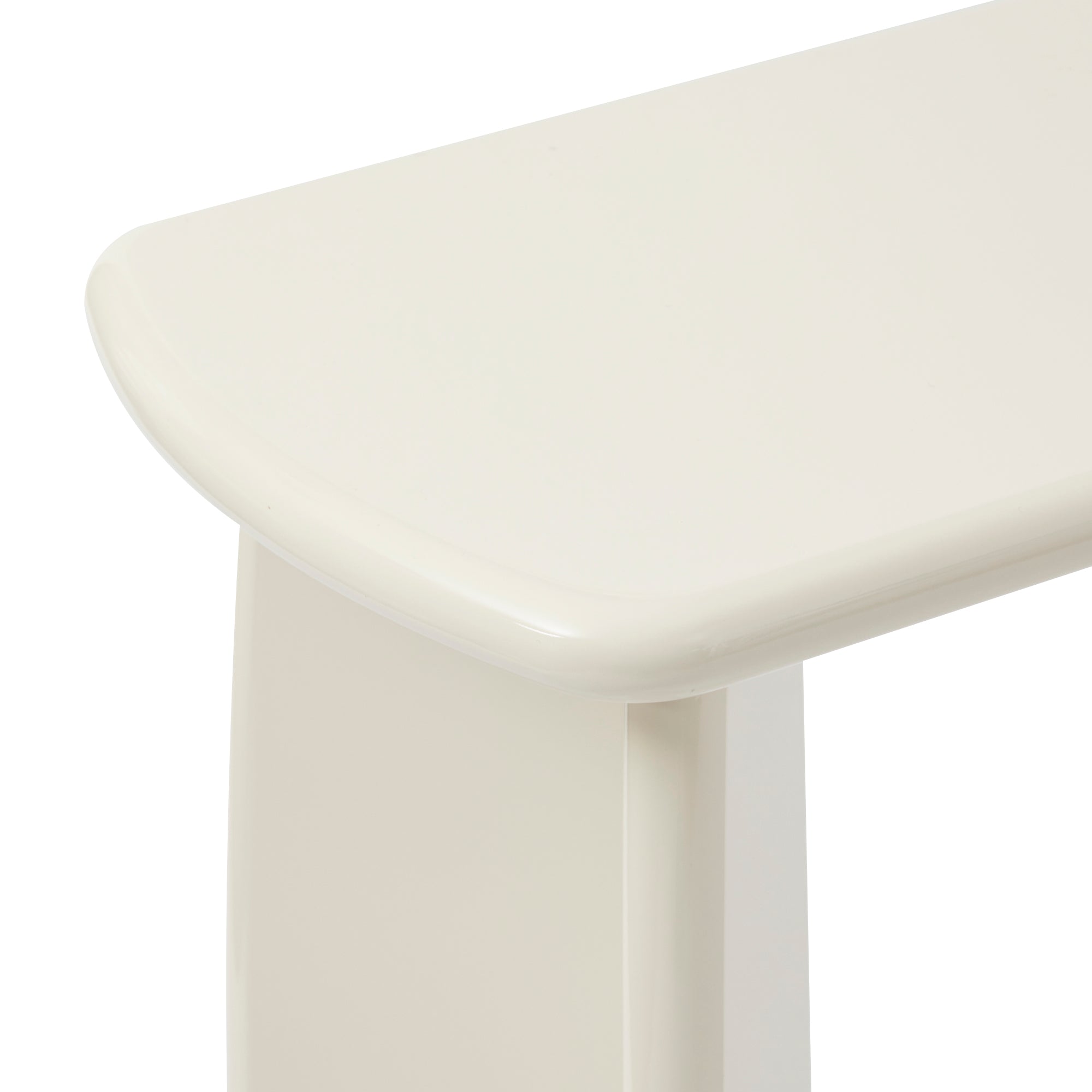 Charlie 110cm Gloss Console Table Cream