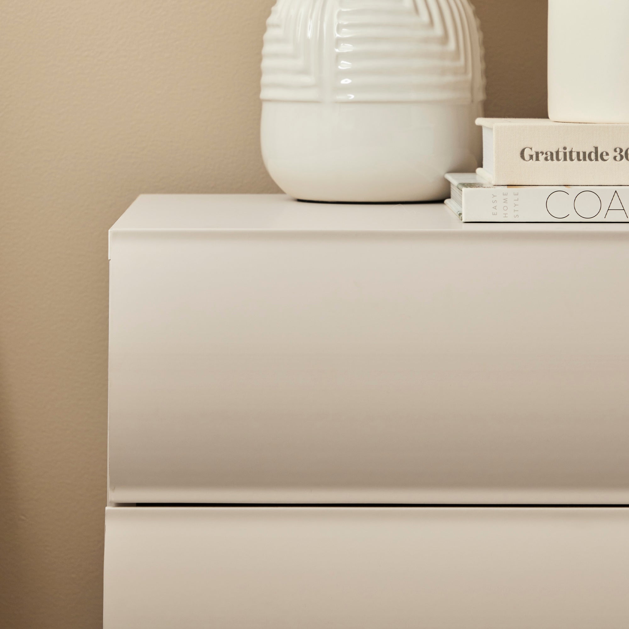 Elsene 48cm Bedside Table Grey (Set of 2)