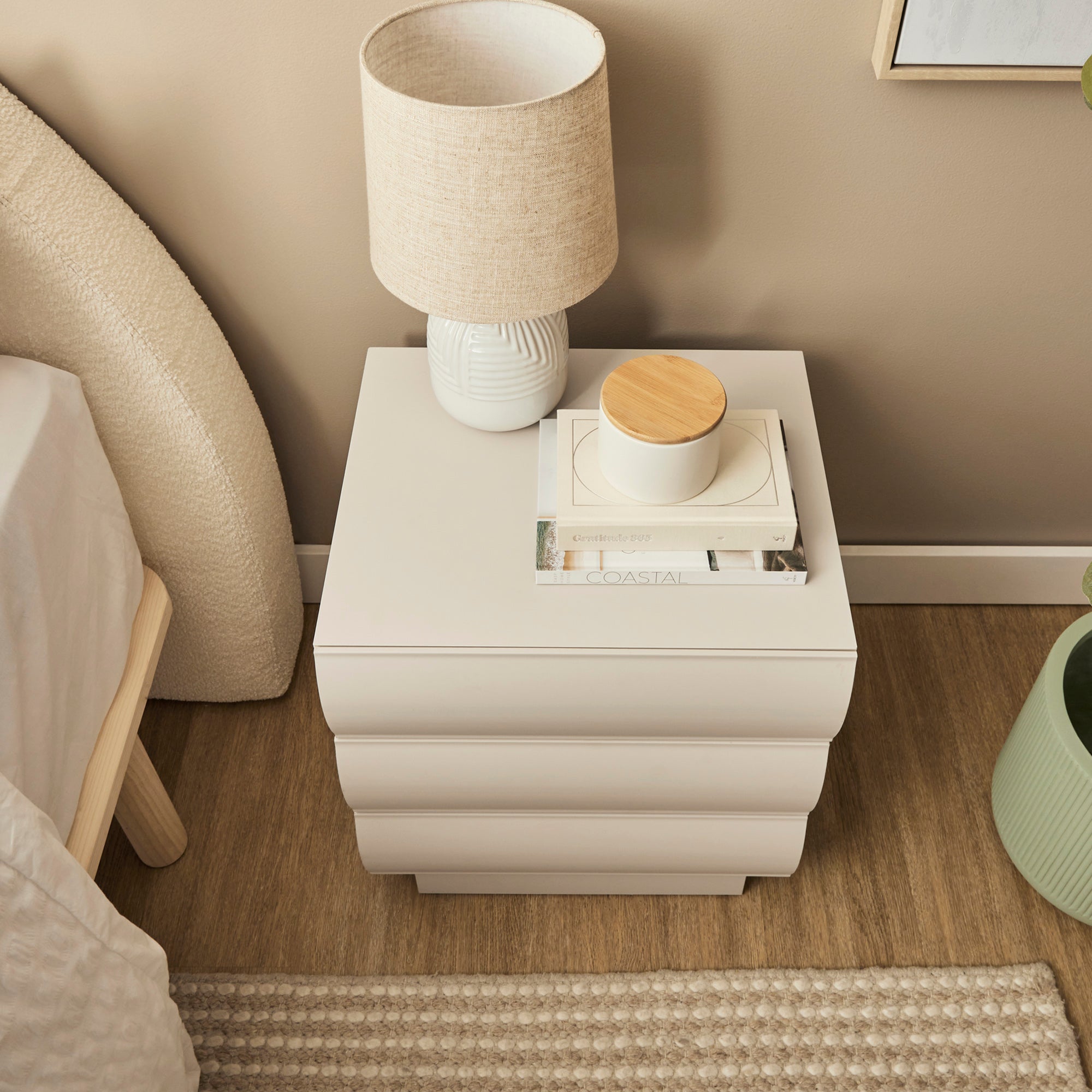 Elsene 48cm Bedside Table Grey (Set of 2)