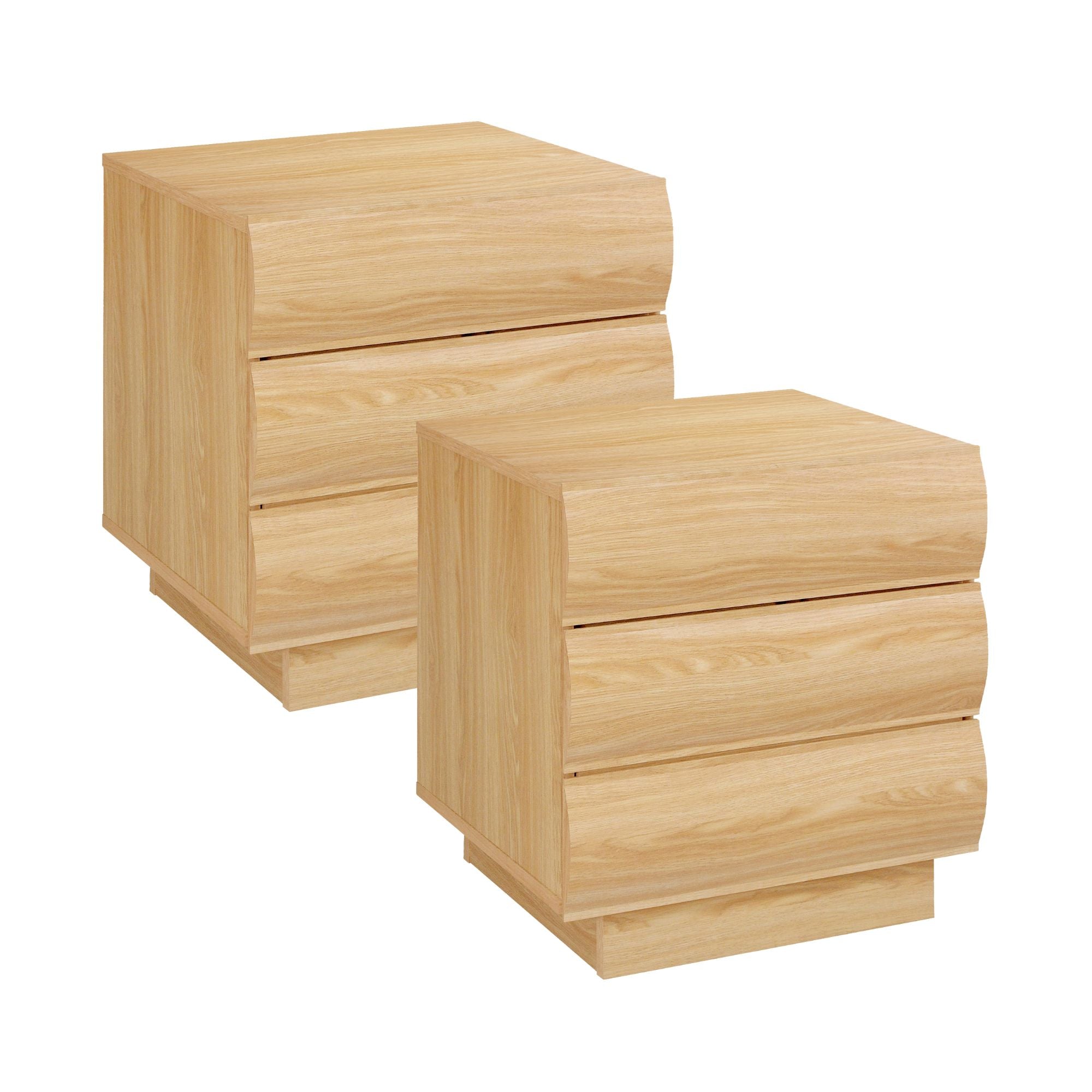 Elsene 48cm Bedside Table Natural (Set of 2)