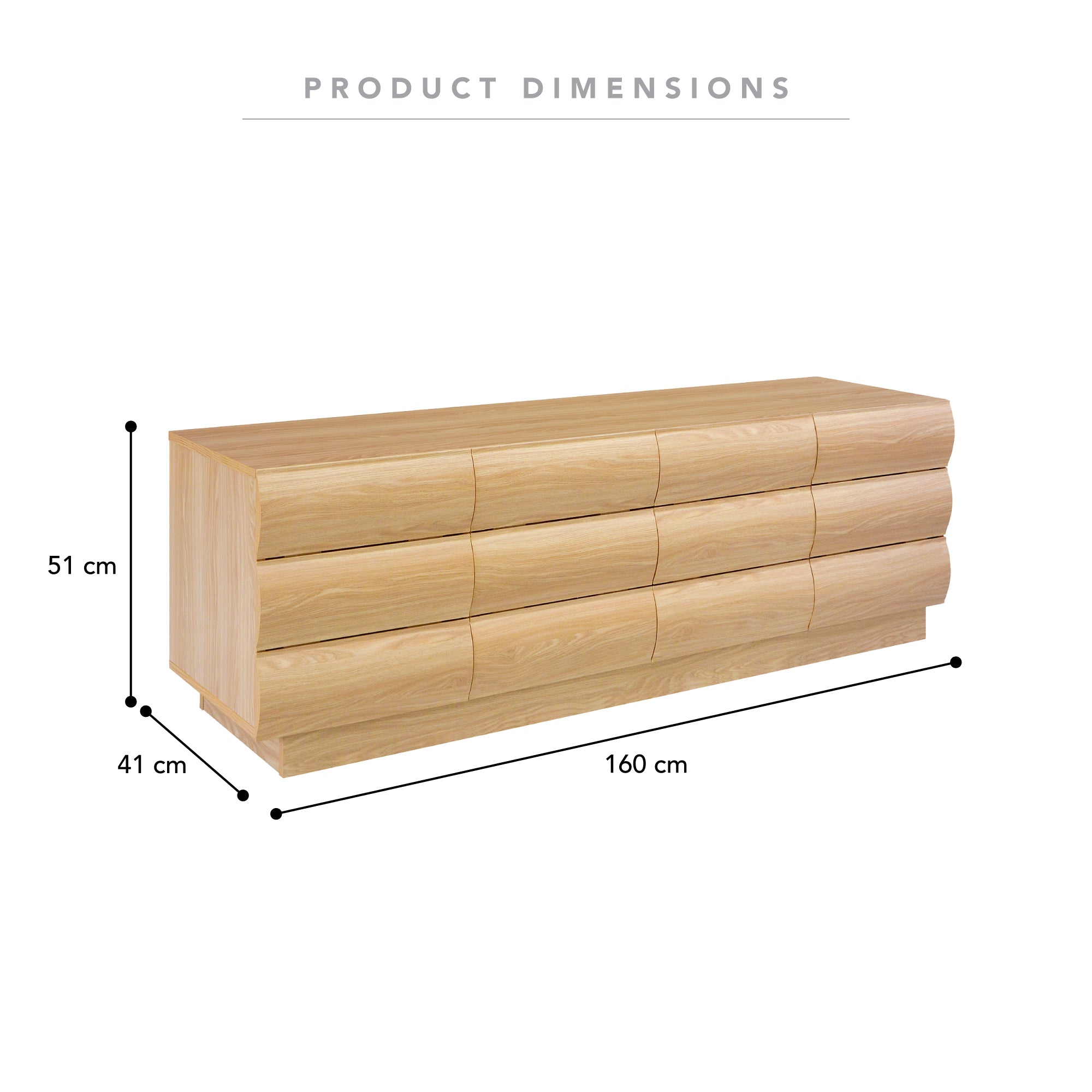 Elsene 160cm Entertainment Unit Natural