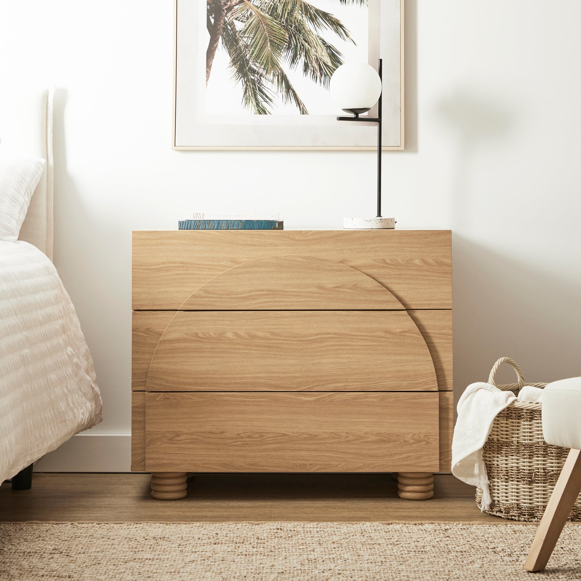 Kaari 88cm Chest of 3 Drawers Natural