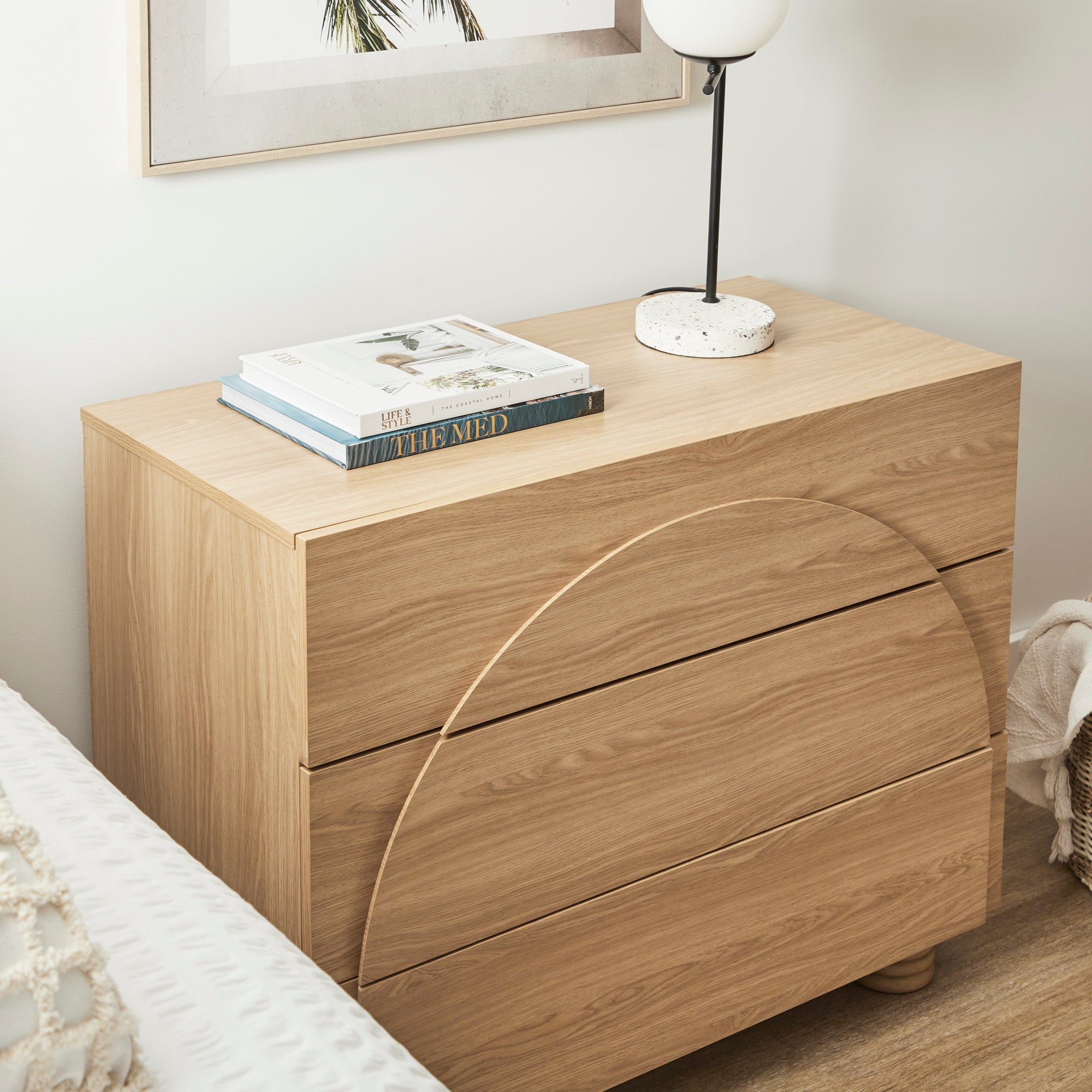 Kaari 88cm Chest of 3 Drawers Natural