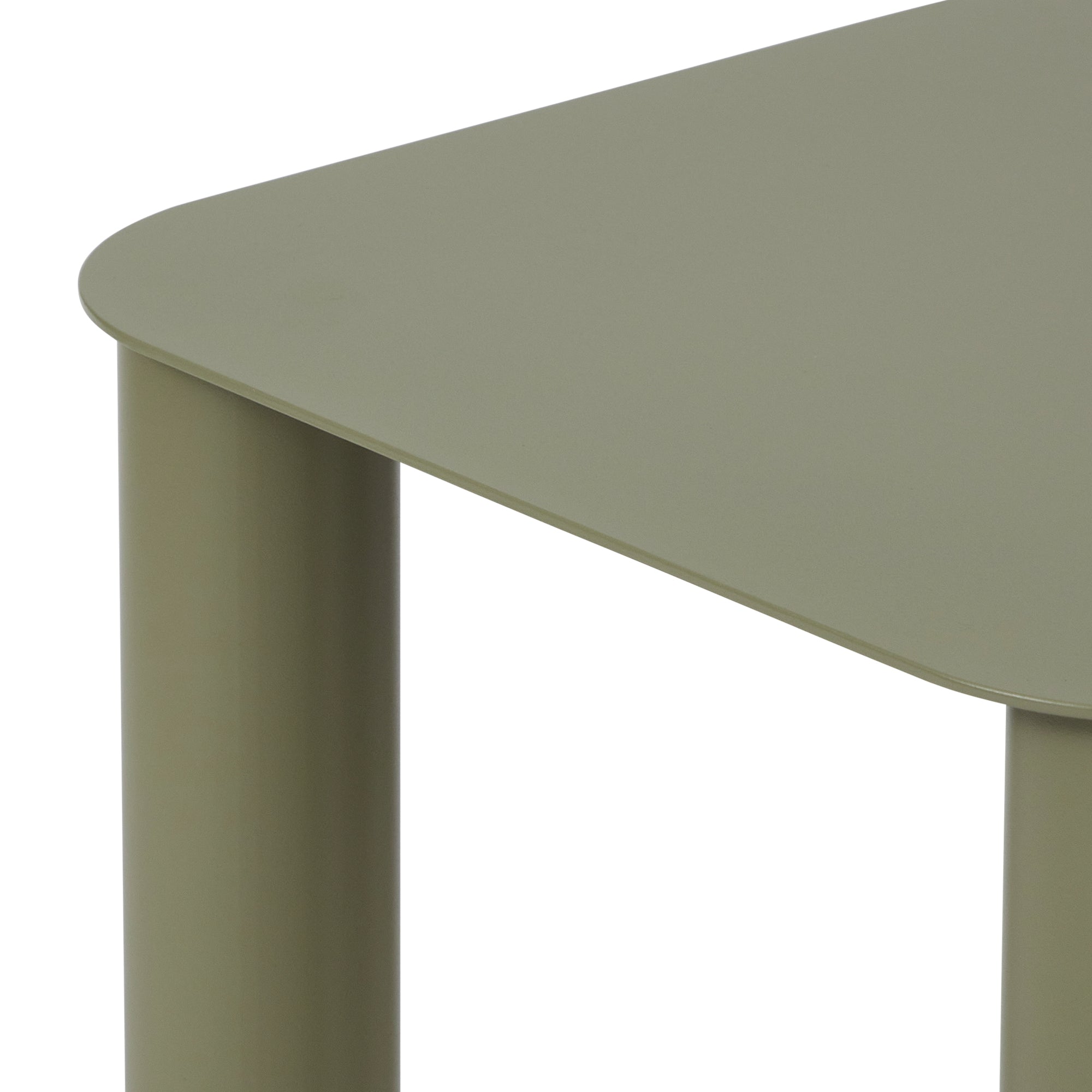 Maison Metal Square Side Table Green