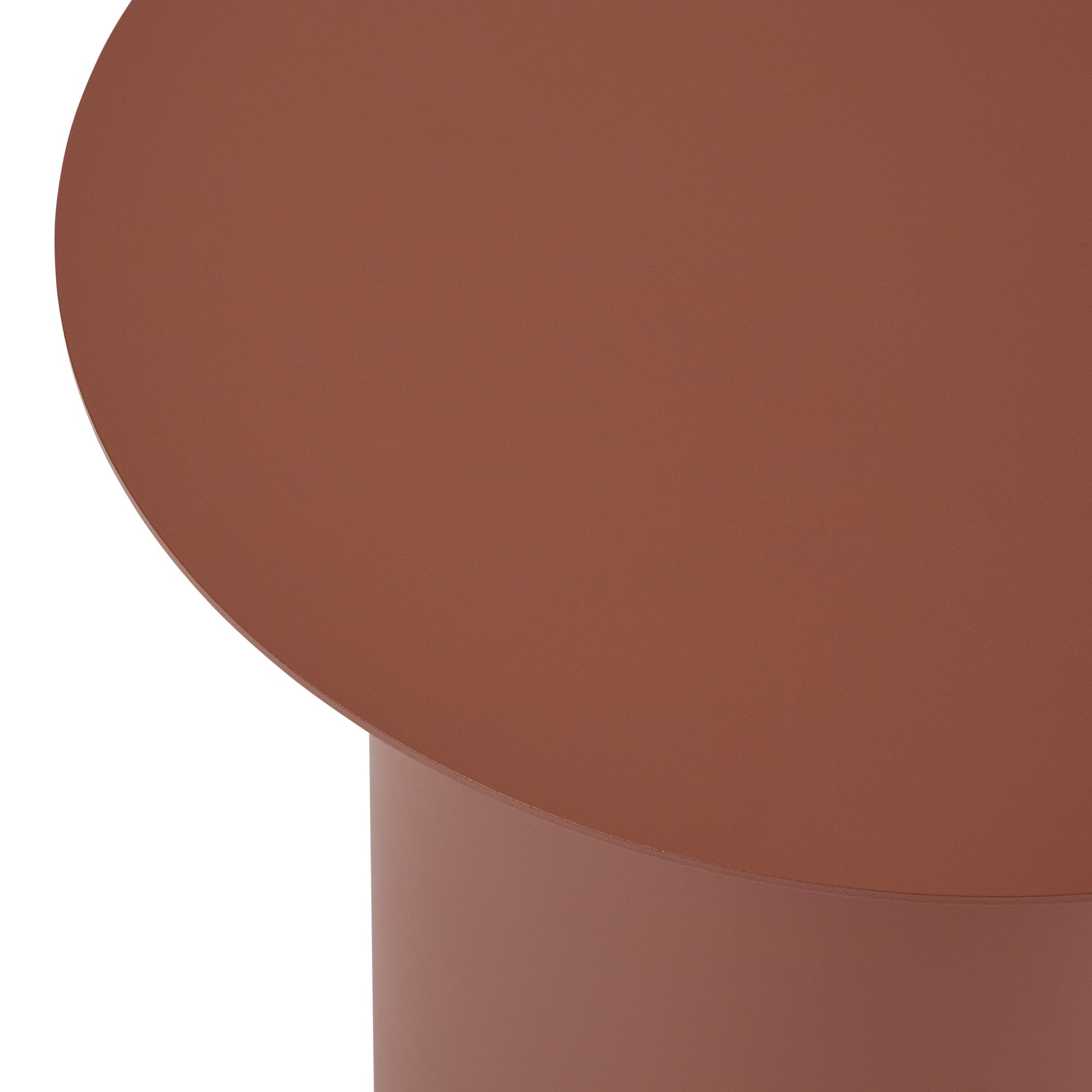 Maison Metal Round Side Table Mocha