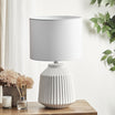 Pleat 57Cm Modern Ceramic Table Lamp White Lighting