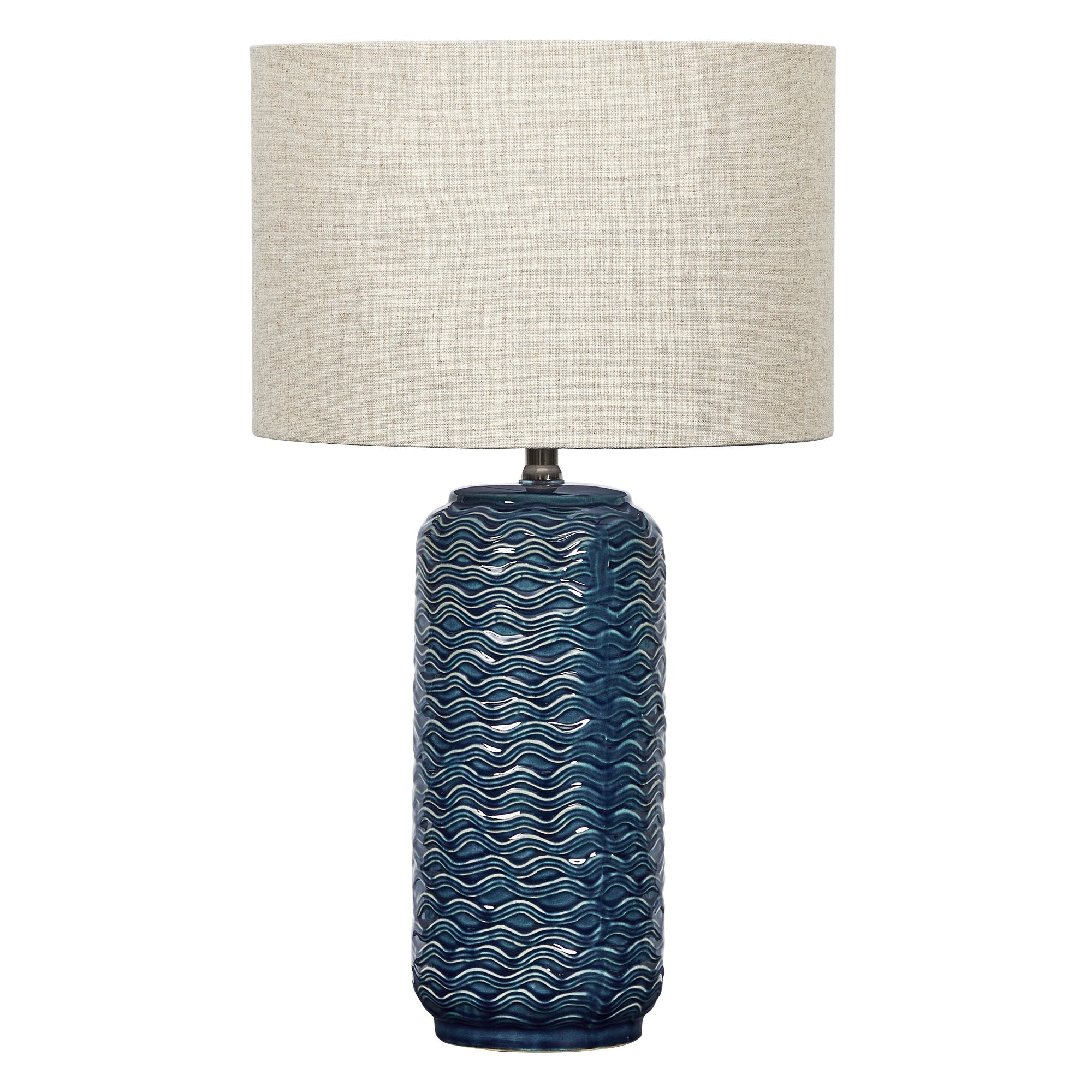 Mirage 63.5Cm Modern Ceramic Table Lamp Blue Lighting