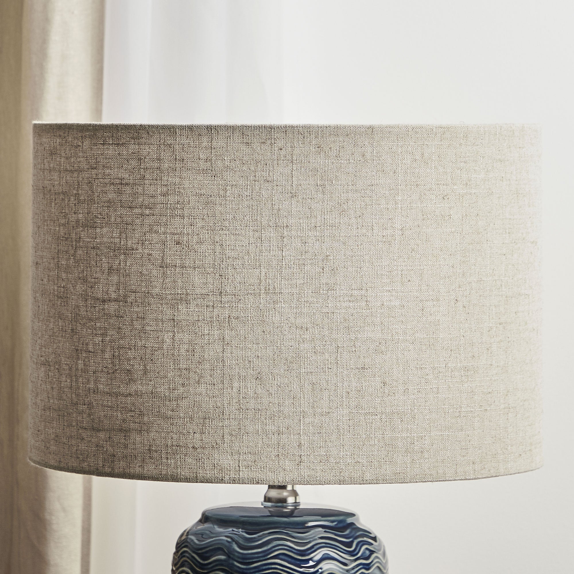 Mirage 63.5Cm Modern Ceramic Table Lamp Blue Lighting