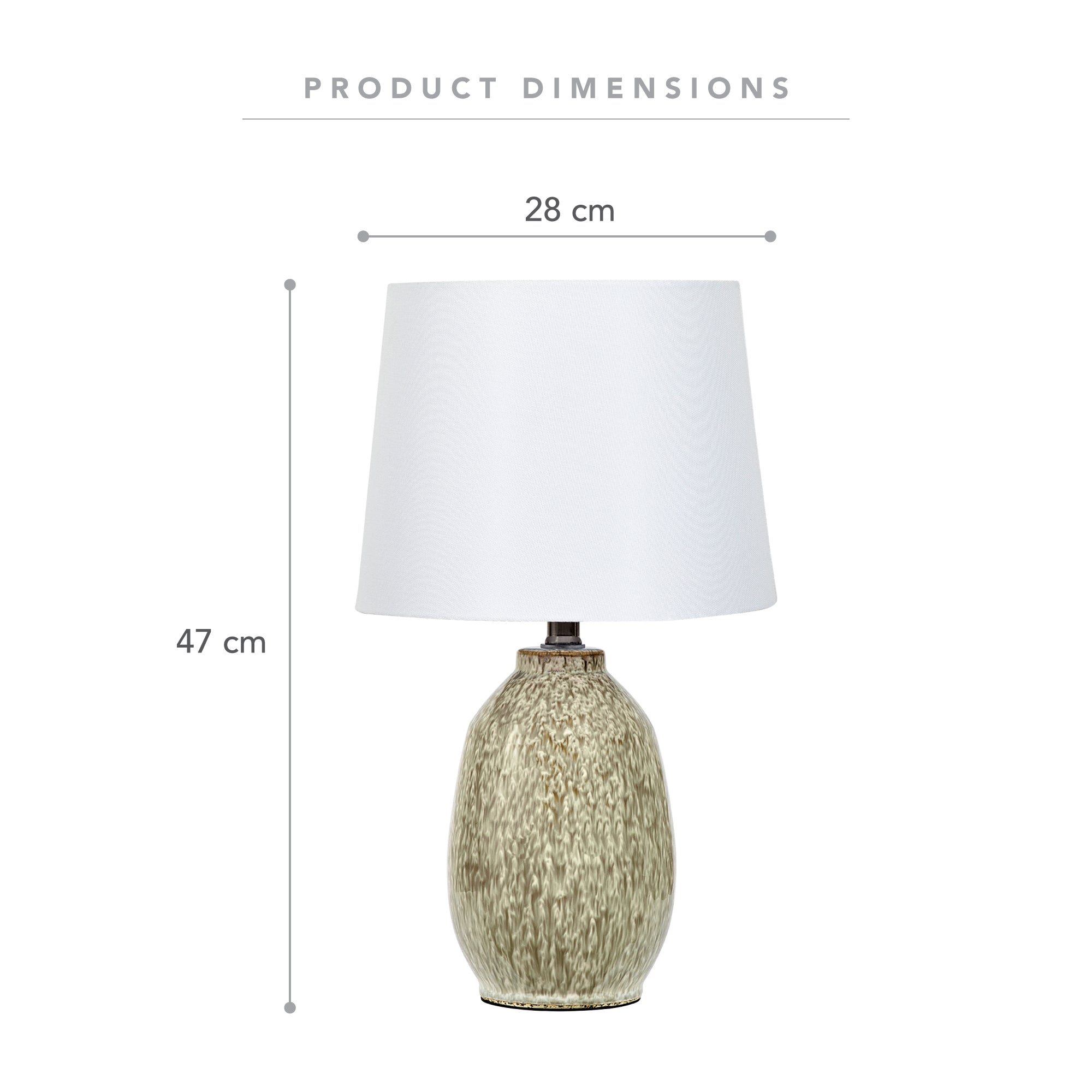 Azura 48Cm Reactive Table Lamp Beige Lighting