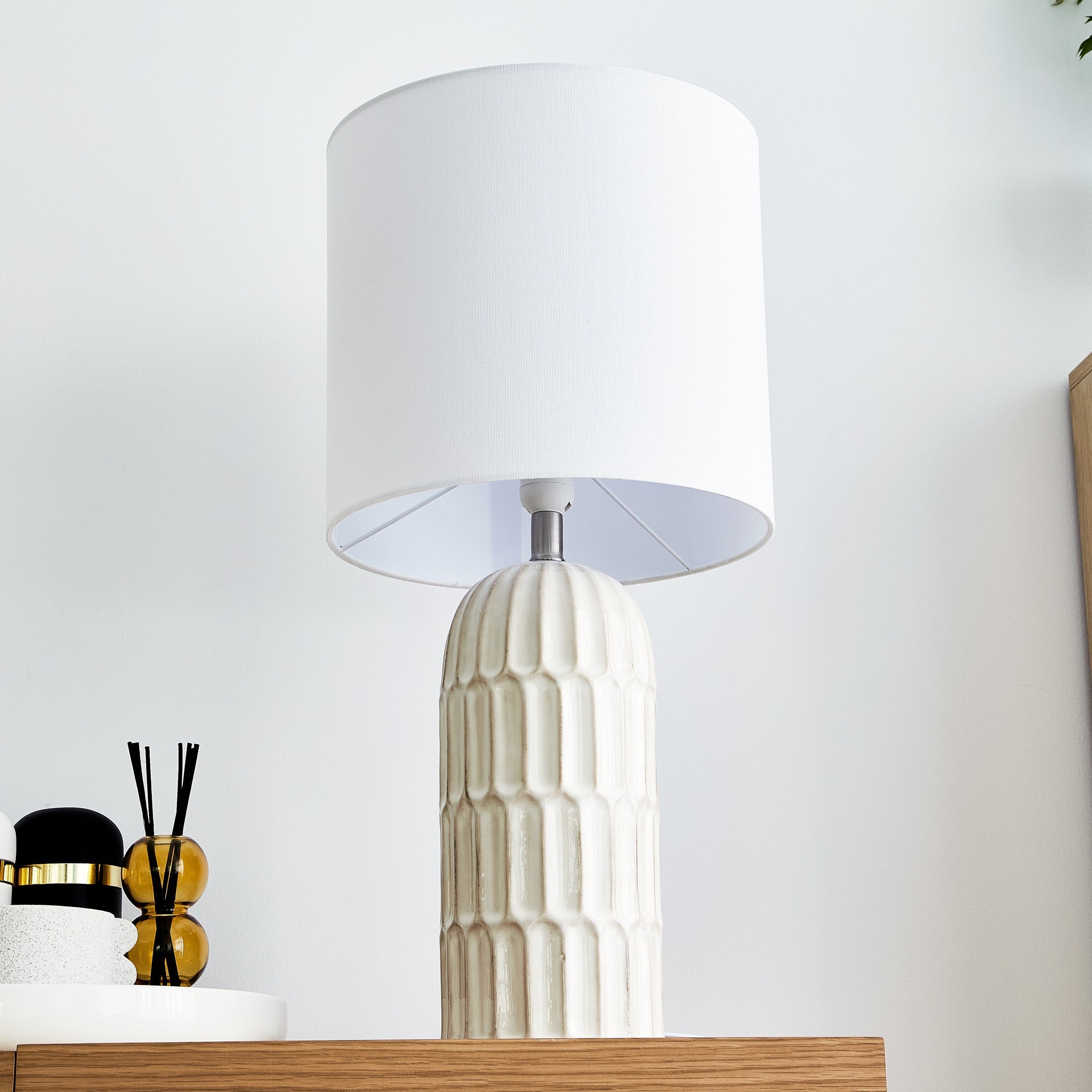 Lennox 62Cm Table Lamp Beige Lighting