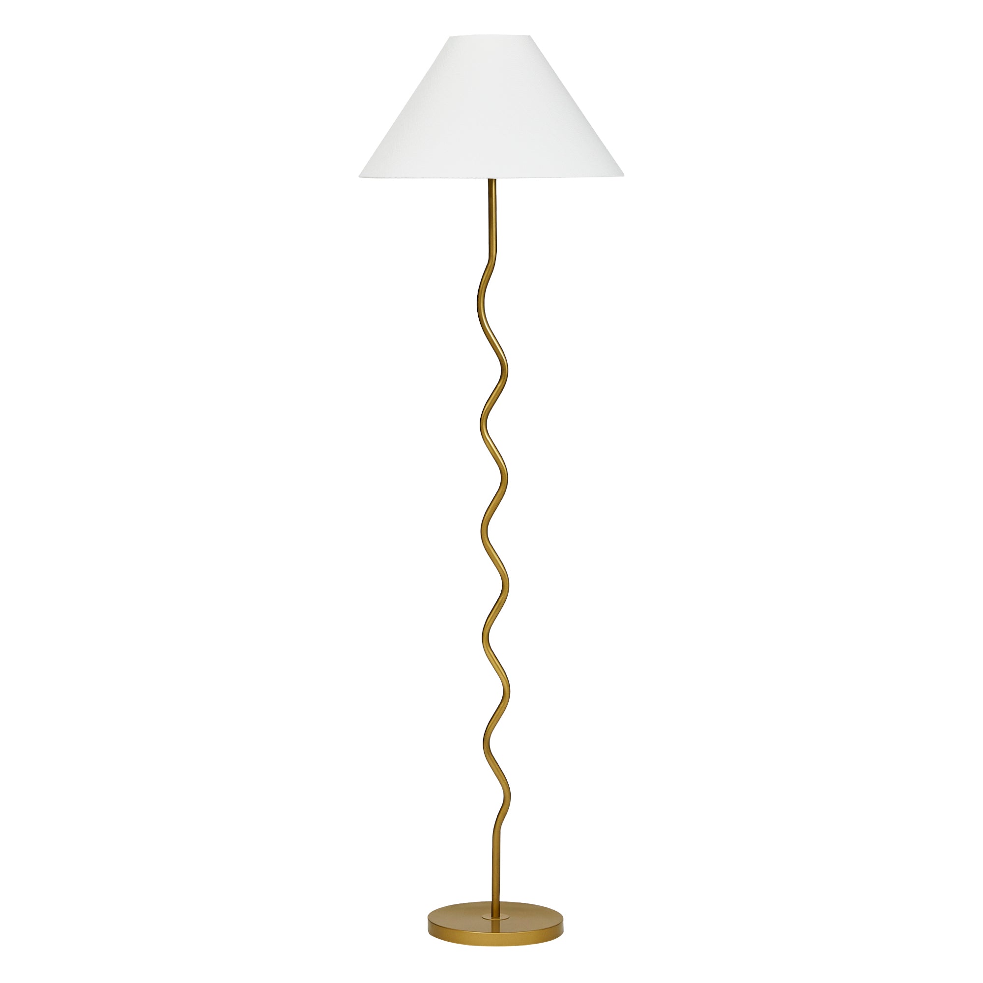 Lulu 161cm Squiggle Floor Lamp Gold