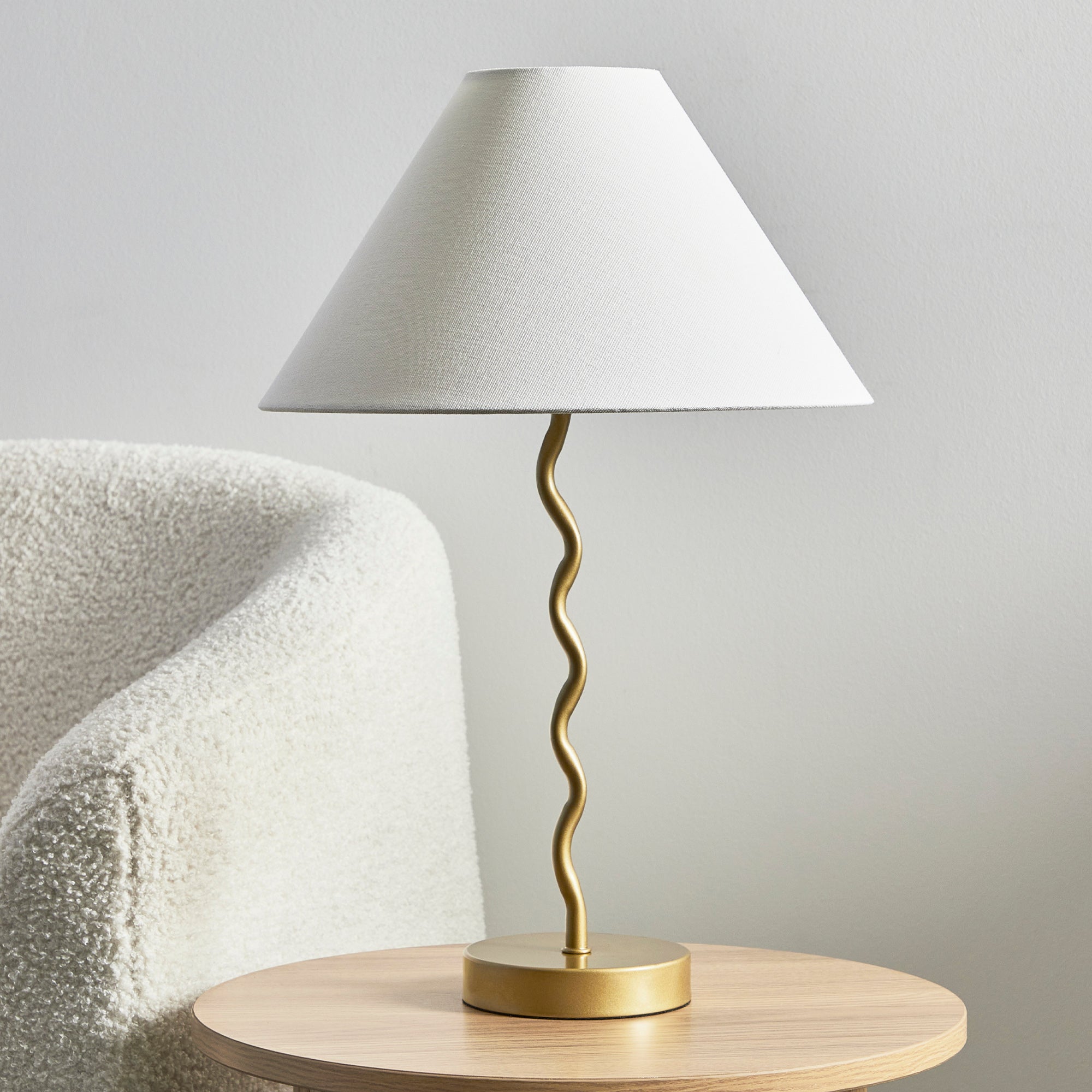 Lulu 48cm Squiggle Table Lamp Gold (Set of 2)