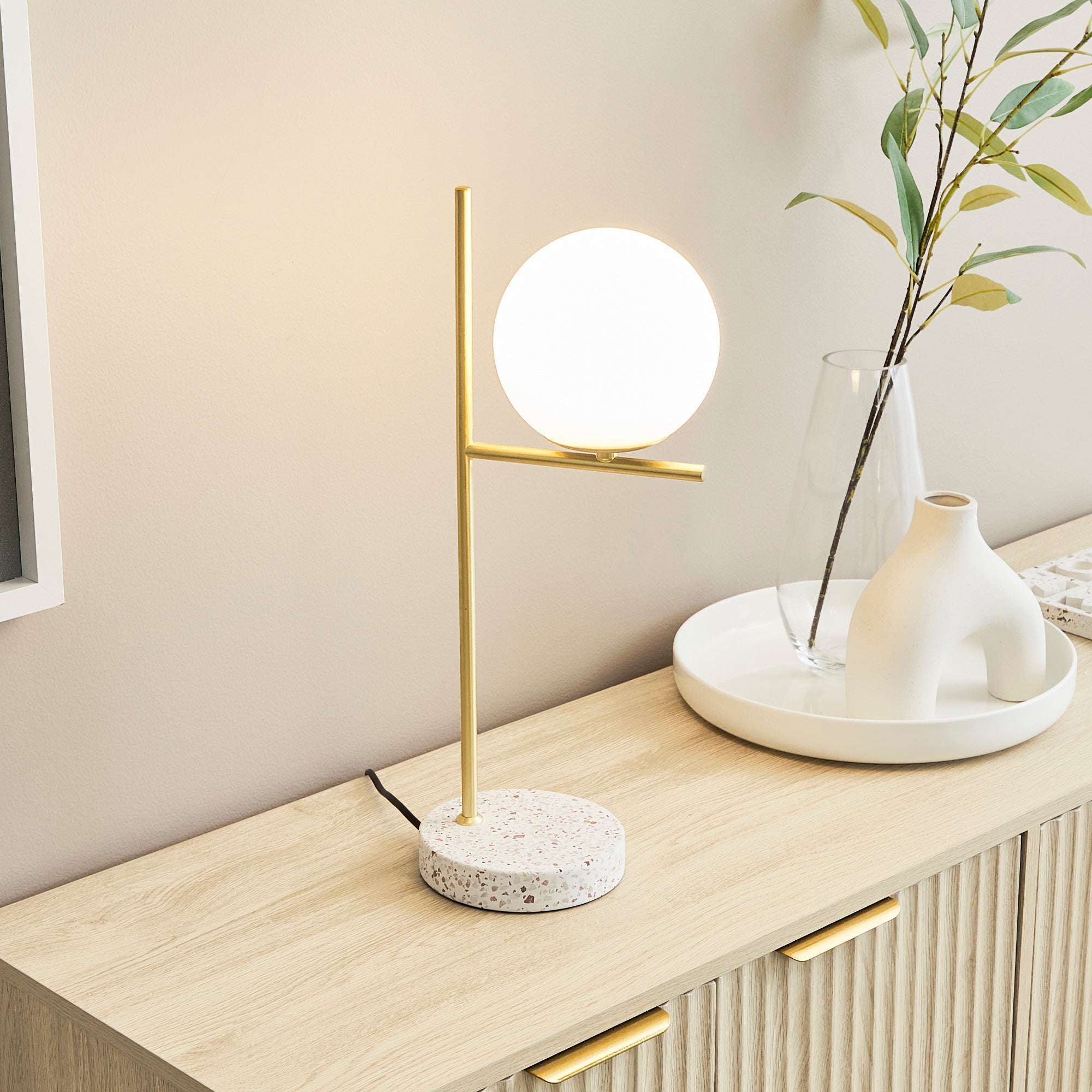 Mateo 50cm Table Lamp Gold (Set of 2)
