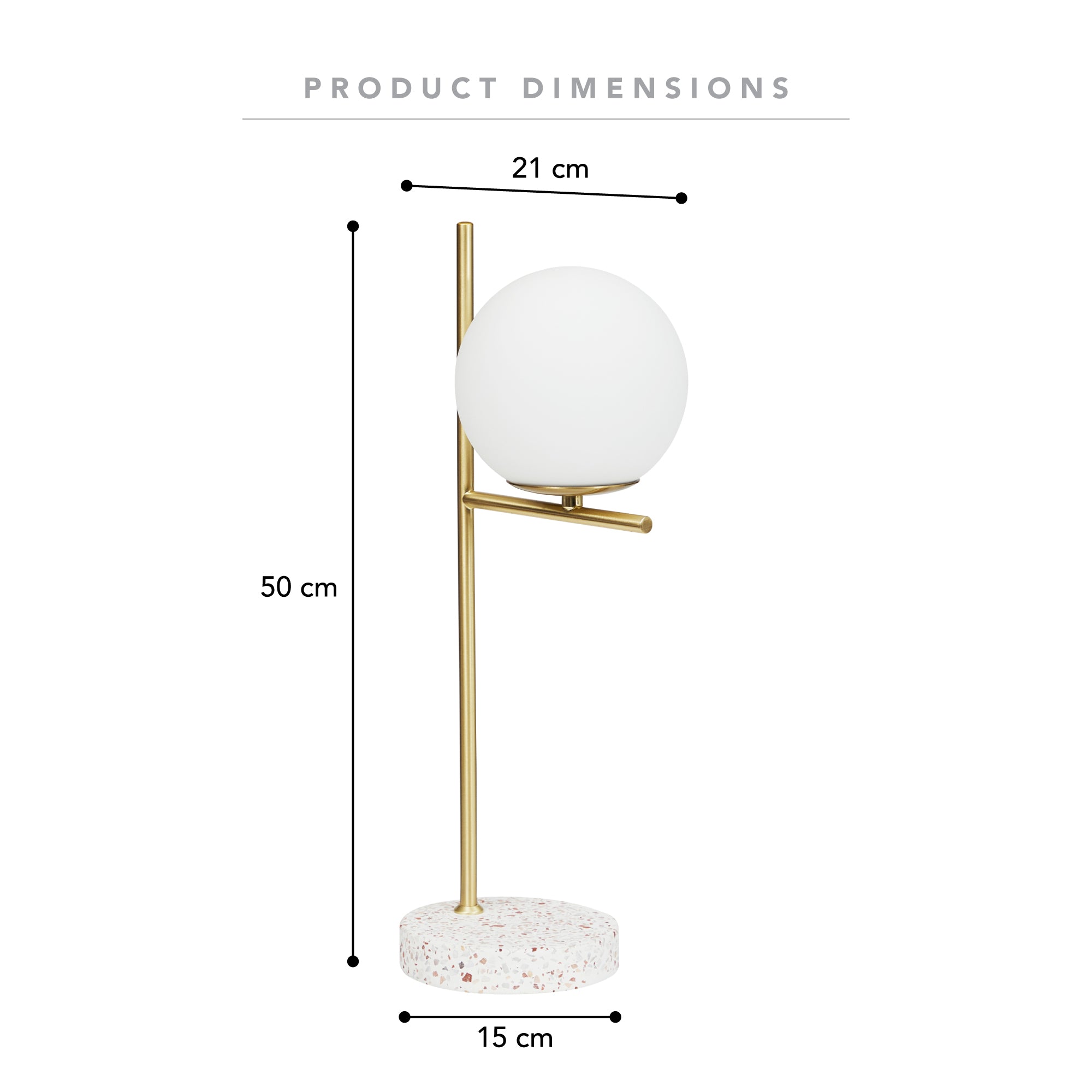 Mateo 50cm Table Lamp Gold (Set of 2)