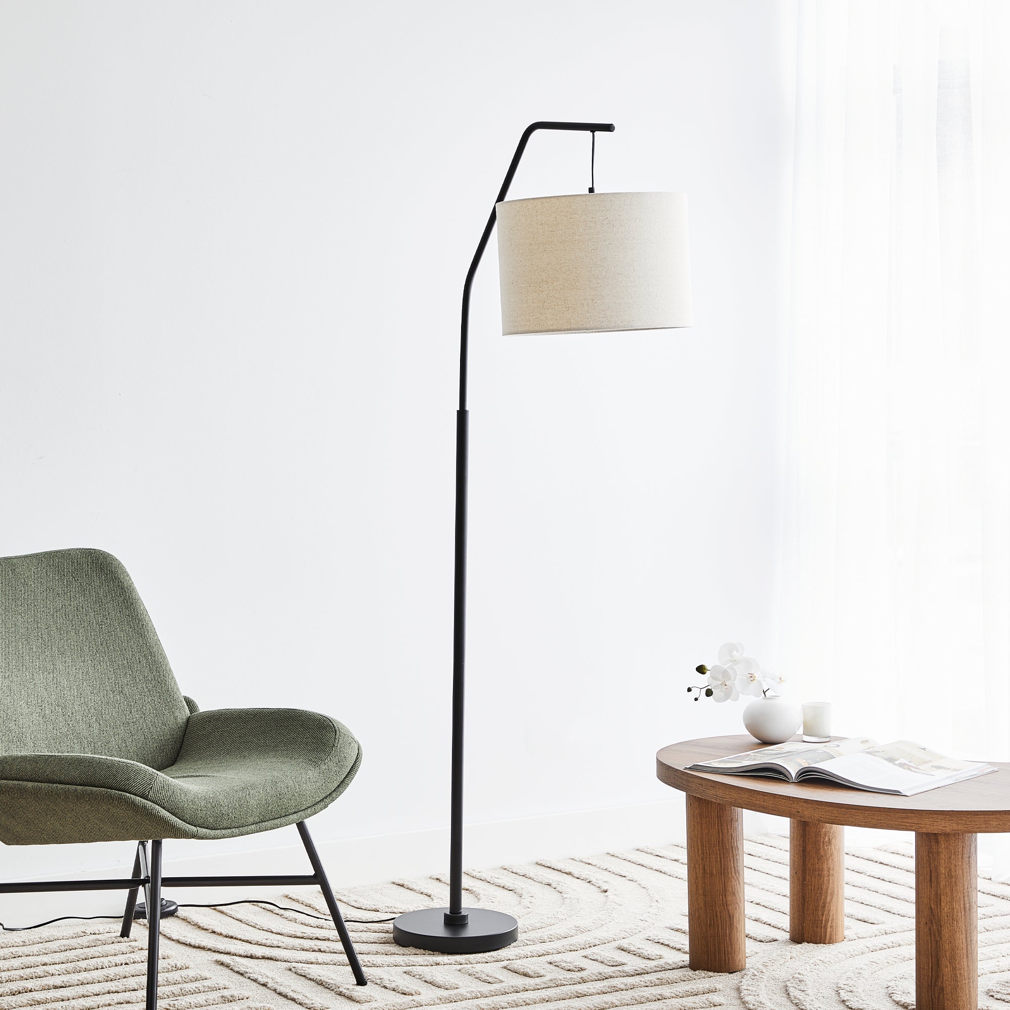 Astrid 165Cm Hanging Floor Lamp Black Lighting