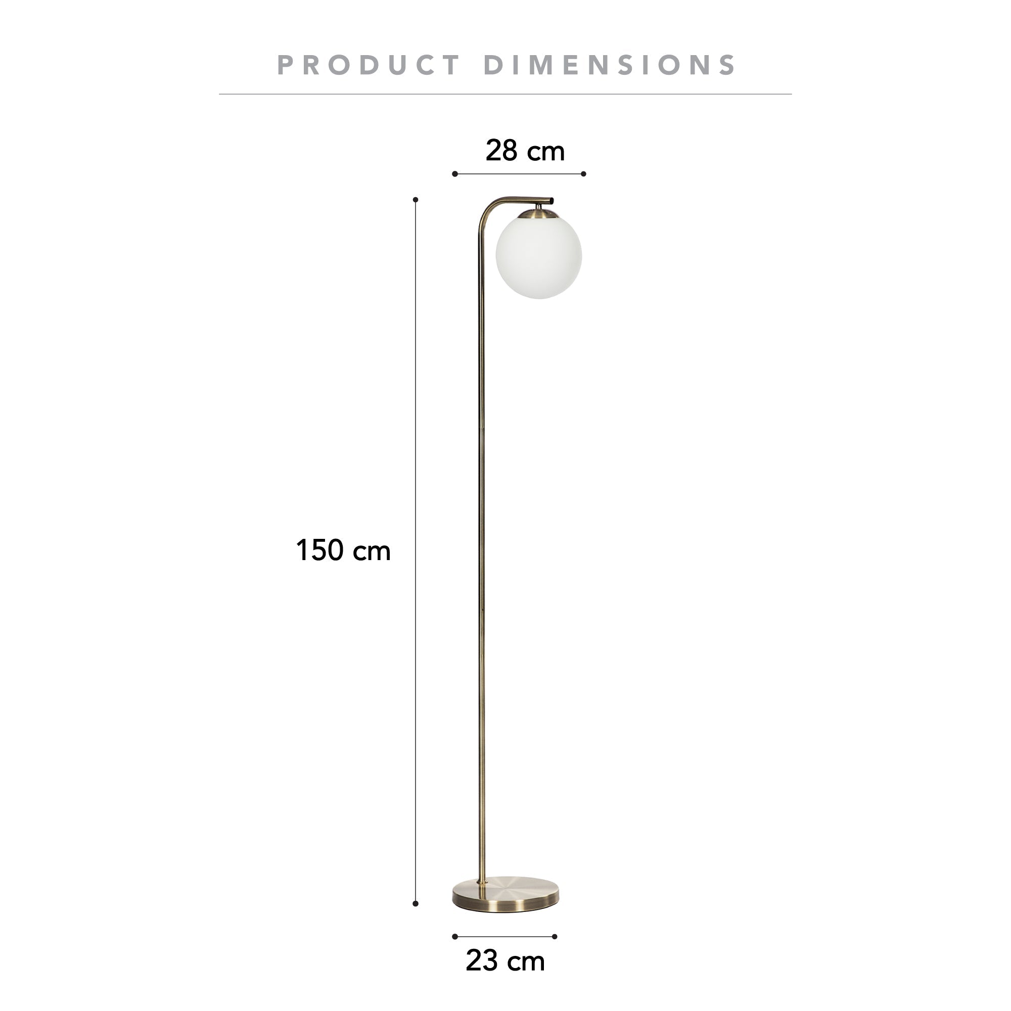 Lexington 150Cm Floor Lamp Lighting