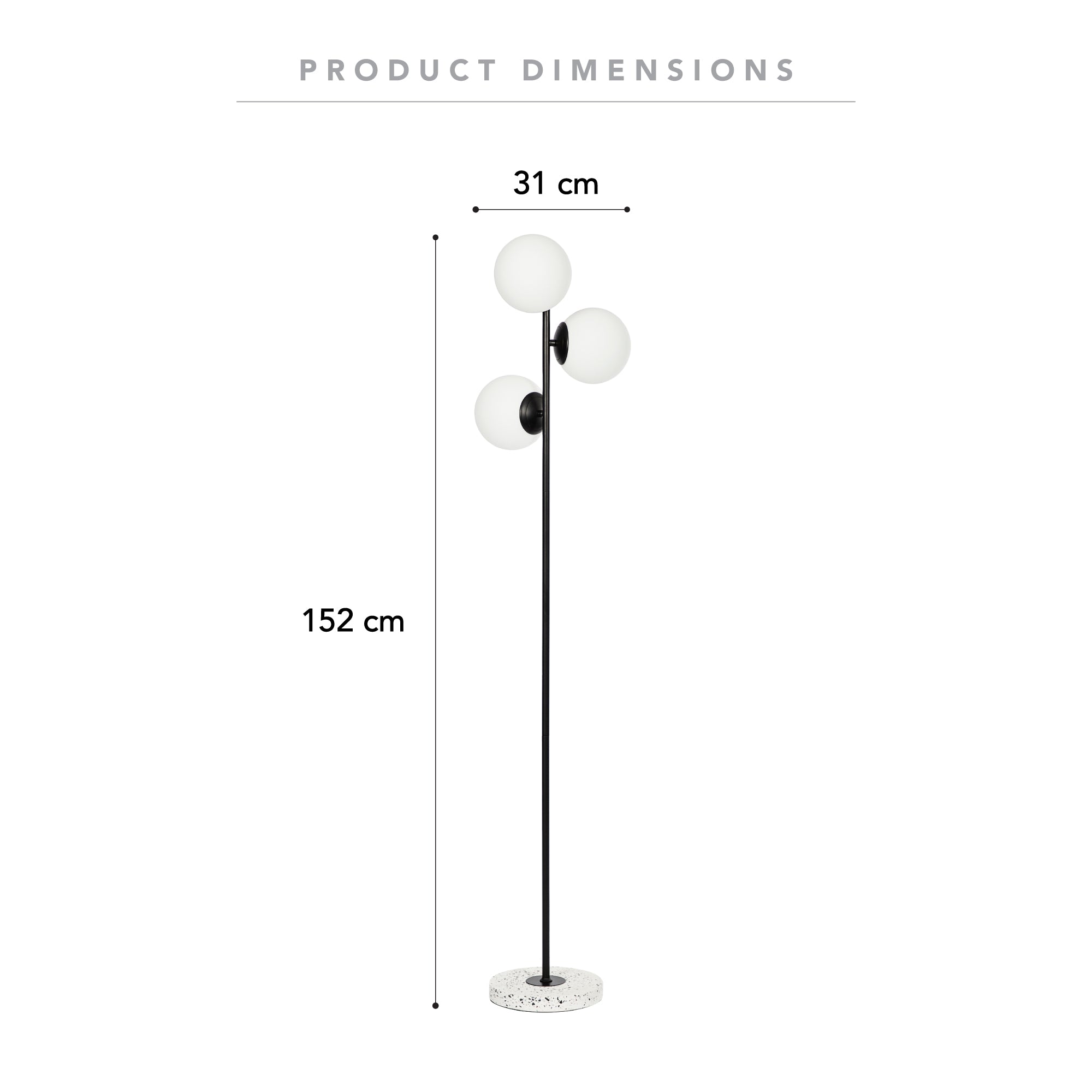 Mateo 150Cm Floor Lamp Gold Lighting